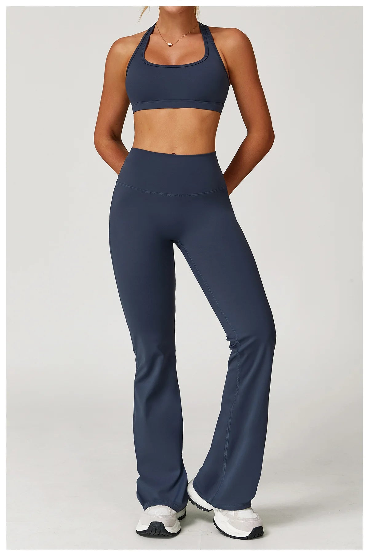 Yoga Set 2 Pieces Women Clothes Workout Outfits Fitness Sportswear Gym Tracksuit High Waist Leggings Sports Bra Athletic Wear