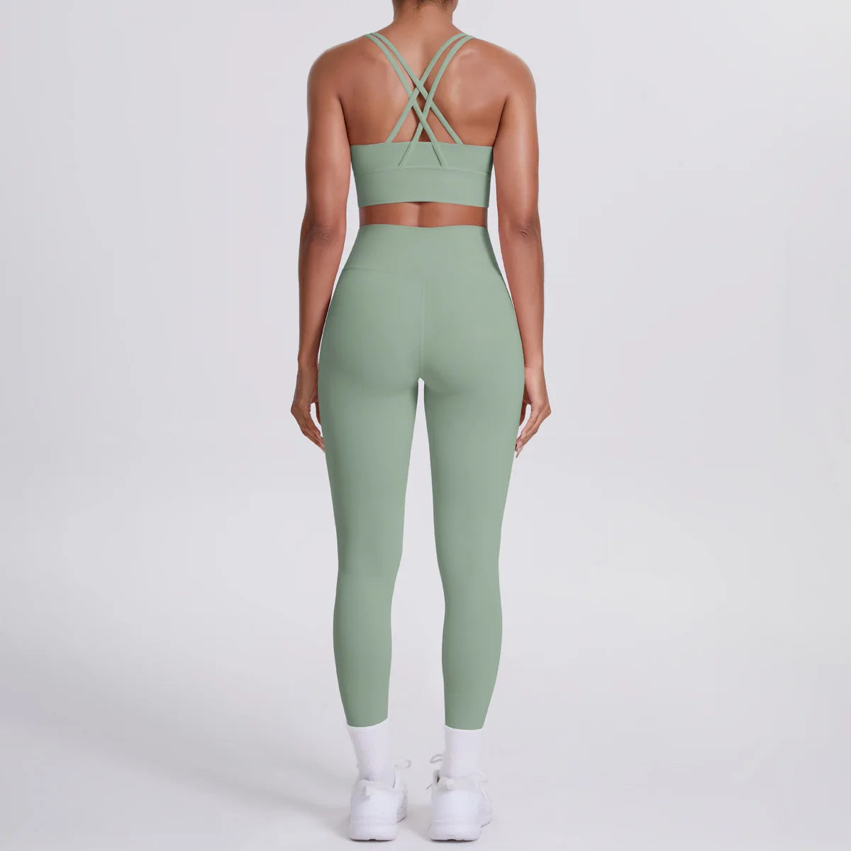 JJUREN Seamless Yoga Suit Women Tracksuit Sports Bra High Waist Leggings Yoga Outfit Gym Set Fitness Workout Clothes Sportswear