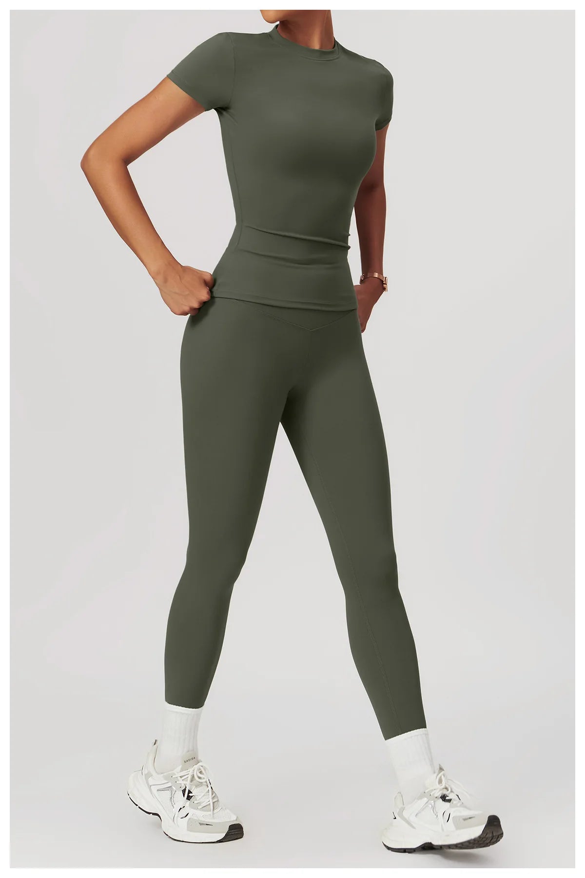 Yoga Shirts Women Top Quick Dry Running Tops Tights Push Up Workout Gym Clothe Female Short Sleeve Fitness Sports T-Shirts