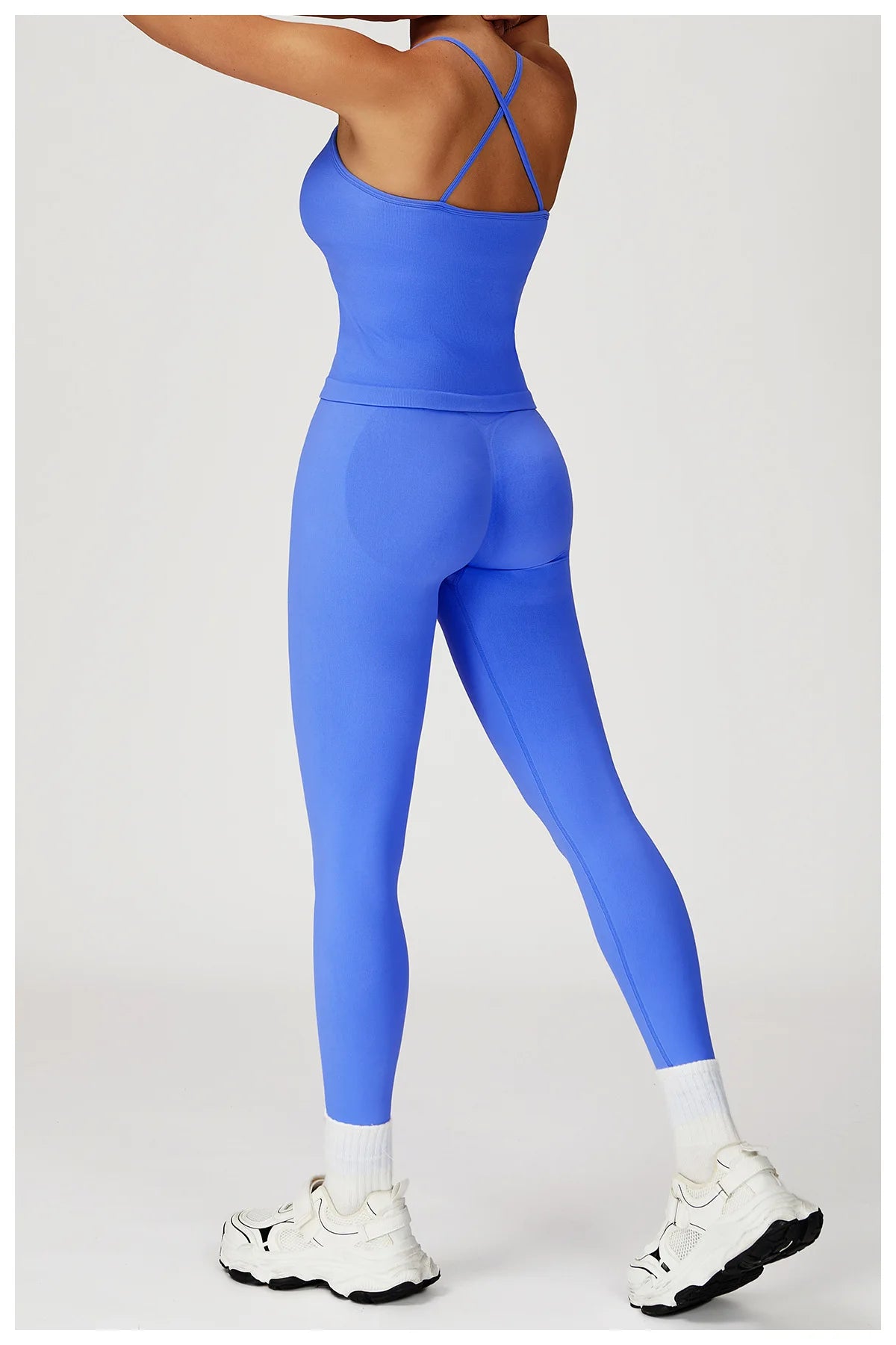 Seamless High Waist Solid Leggings Women Slim Tights Fitness Yoga Elastic Leggings Push Up Butt Knit Fashion Gym Workout Pants