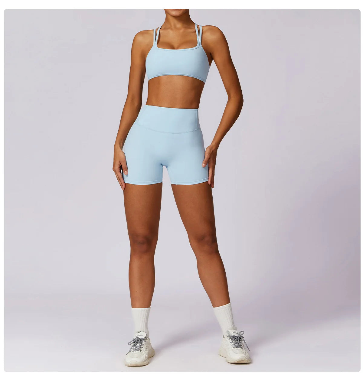 Women's Sports Yoga Shorts High Waist Hip Lift Fitness Running Cycling Quick Dry Breathable Yoga Women's Impact Yoga Shorts