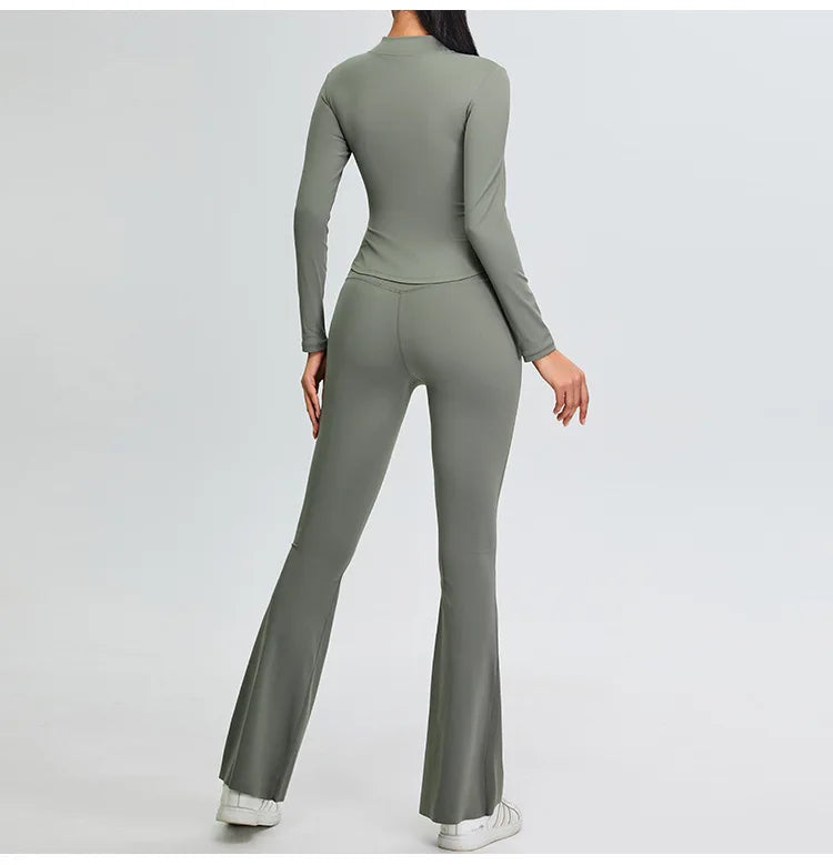 Half Zipper Yoga Long Sleeve Women Shirt Sports Jacket Fitness Gym Top Activewear Running Coats Sports Workout Clothes Woman Top