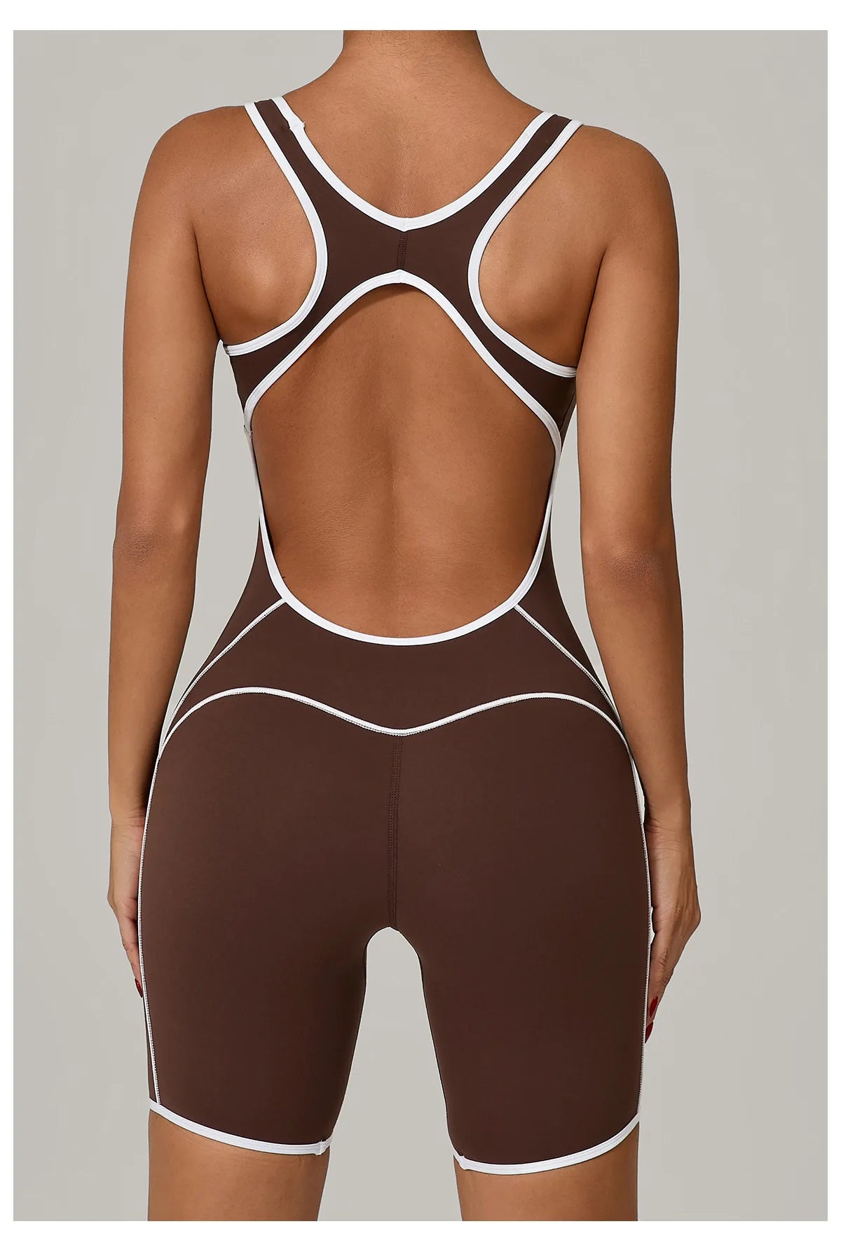 Color Blocked Gym Set Women Tracksuit Yoga Suit Sportswear Women Sports Jumpsuit Fitness Rompers Female Push Up Workout Bodysuit