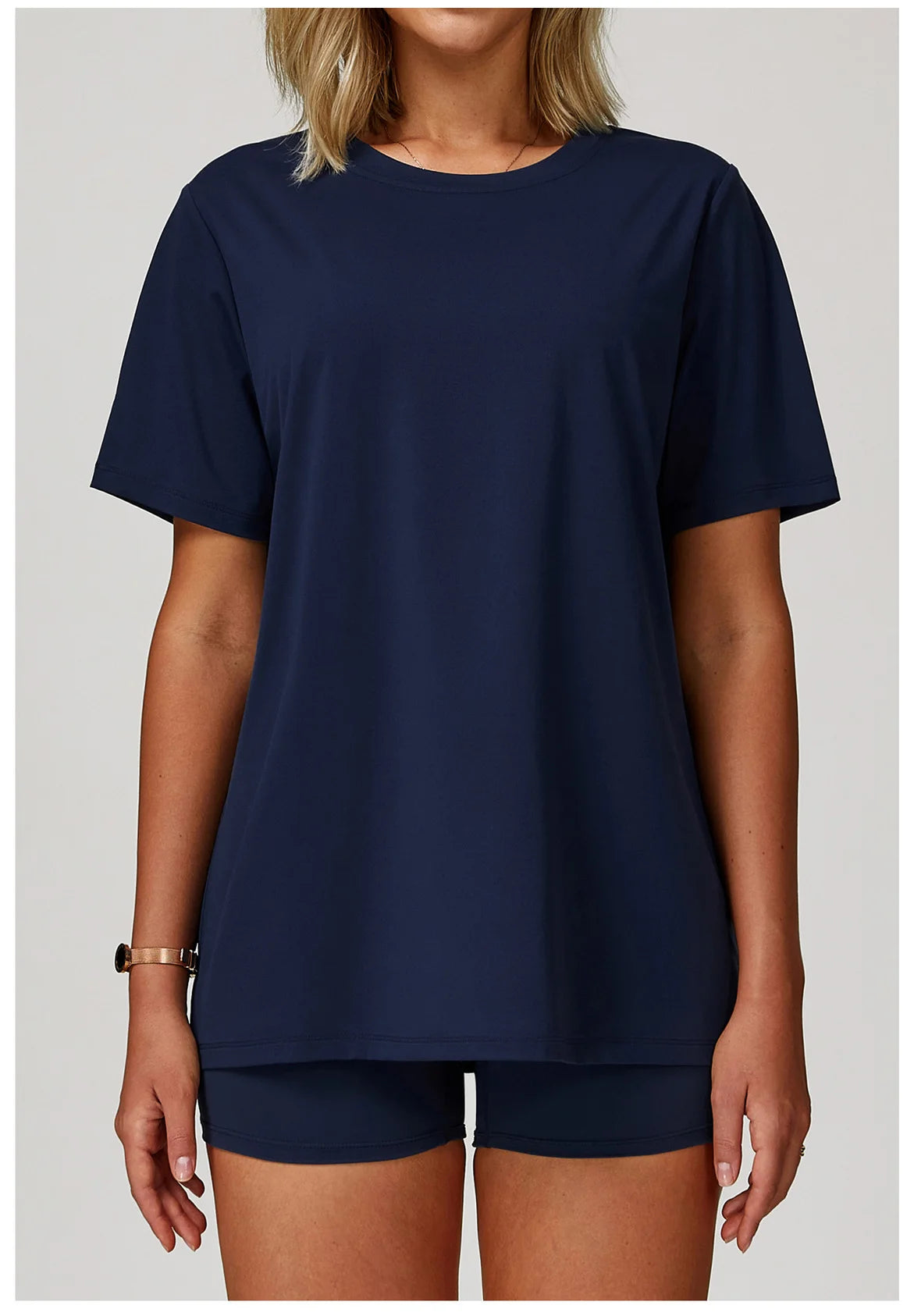 Loose Yoga Shirts Women Top Quick Dry Running Top Tights Push Up Workout Gym Clothes Female Short Sleeve Fitness Sports T-Shirts