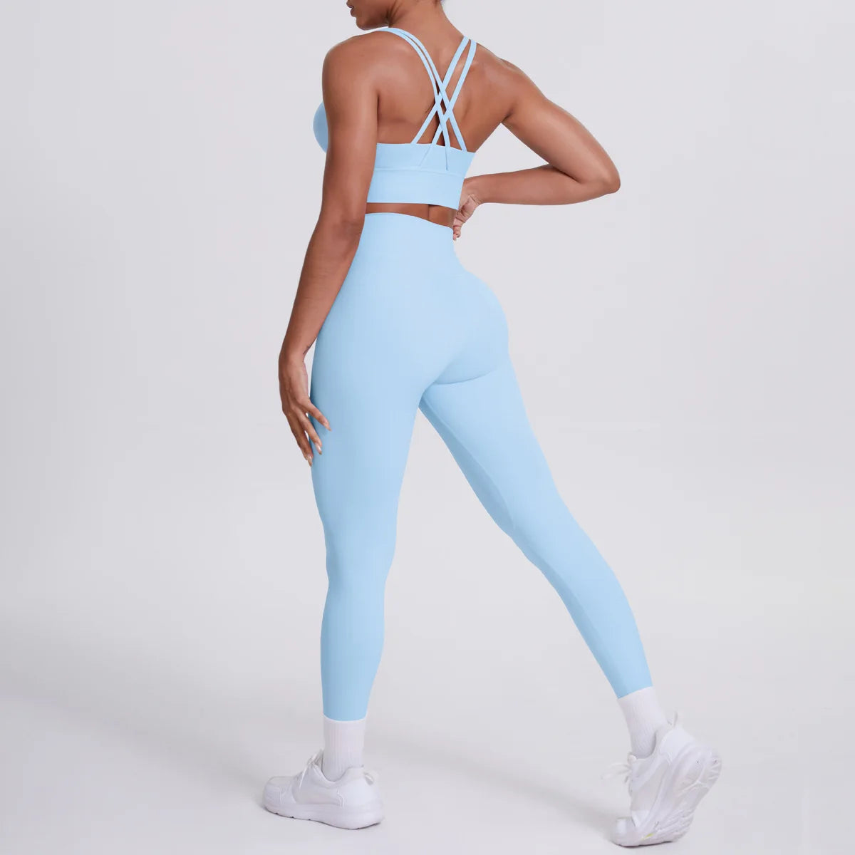 JJUREN Seamless Yoga Suit Women Tracksuit Sports Bra High Waist Leggings Yoga Outfit Gym Set Fitness Workout Clothes Sportswear