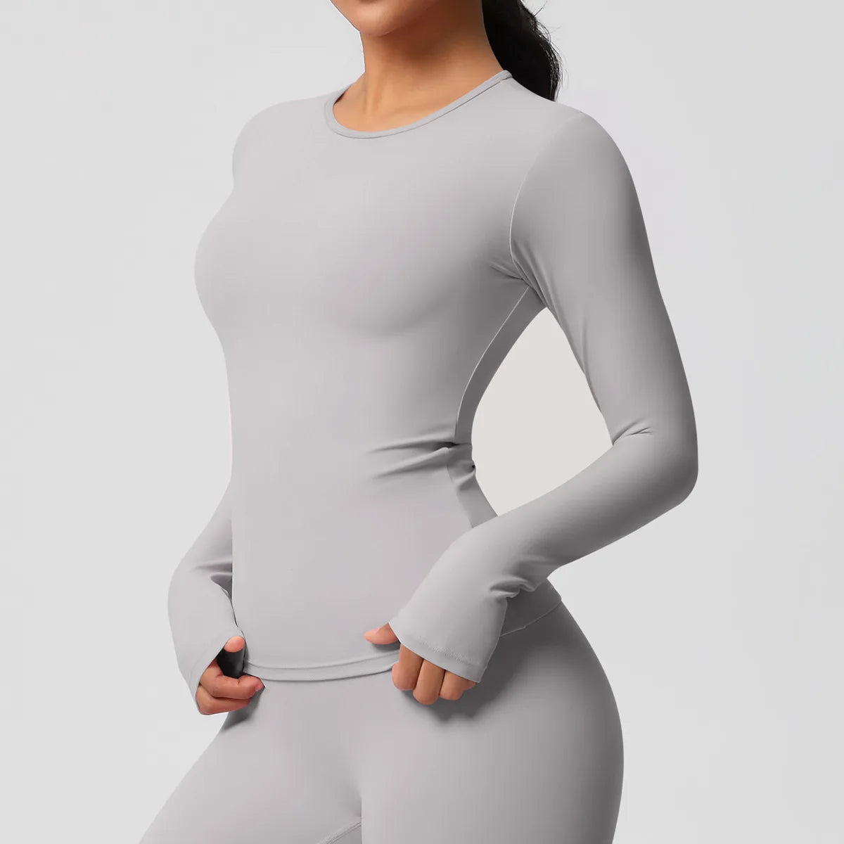 Yoga Shirts For Women Long Sleeve Fitness Running Push Up Gym Clothes Workout Dry Fit Breathable High Elastic Sports Top