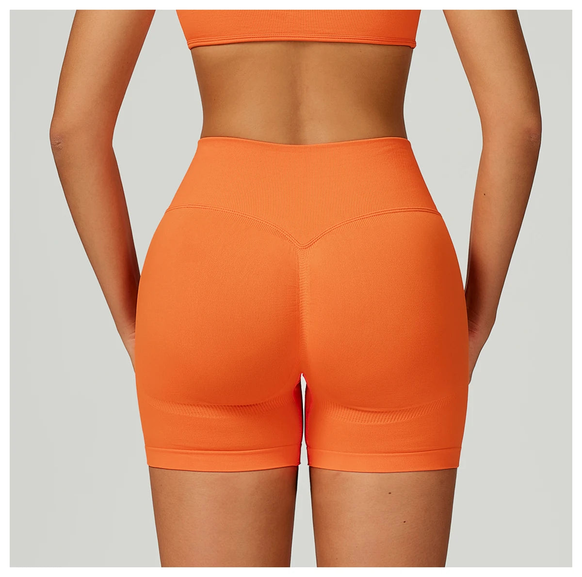 Seamless Women Sports Short Yoga Legging Shorts Squat Proof High Waist Fitness Tight Shorts Cycling Impact Workout Gym Shorts