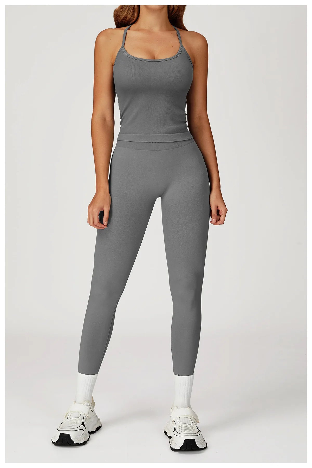 Seamless High Waist Solid Leggings Women Slim Tights Fitness Yoga Elastic Leggings Push Up Butt Knit Fashion Gym Workout Pants