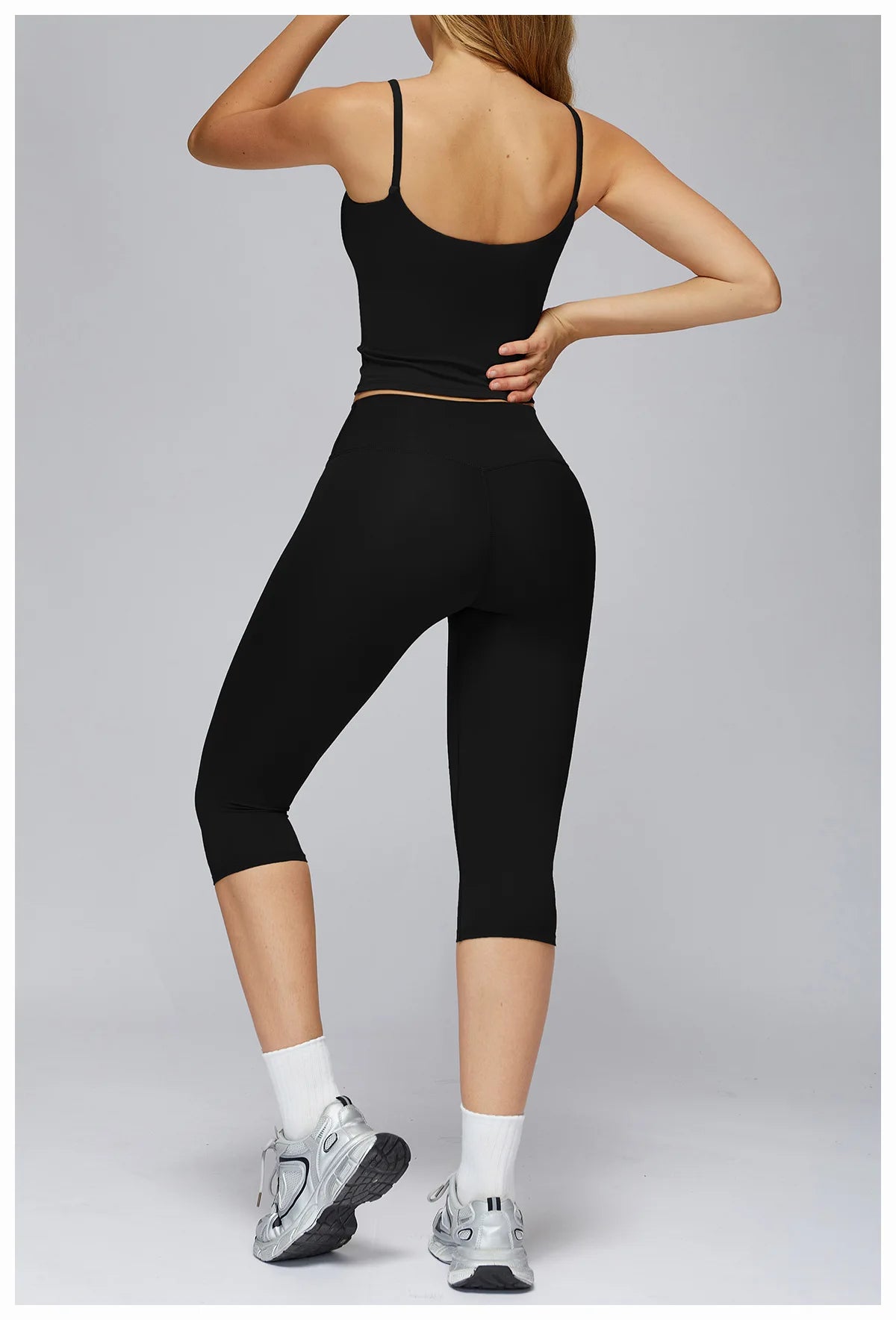Yoga Set 2PCS Women Sportswear Workout Clothes Seamless Athletic Wear Gym Legging Fitness Bra Crop Top Long Sleeve Sports Suits