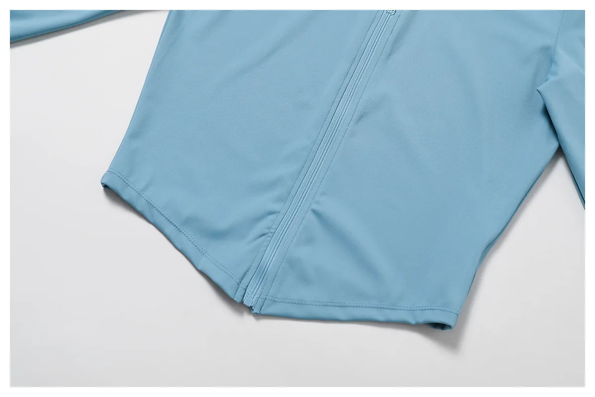 New Running Elasticity Yoga Jacket Zipper Slimming Top Coat Women's Sports Jacket Gym Workout Sports Long Sleeves Women Tights