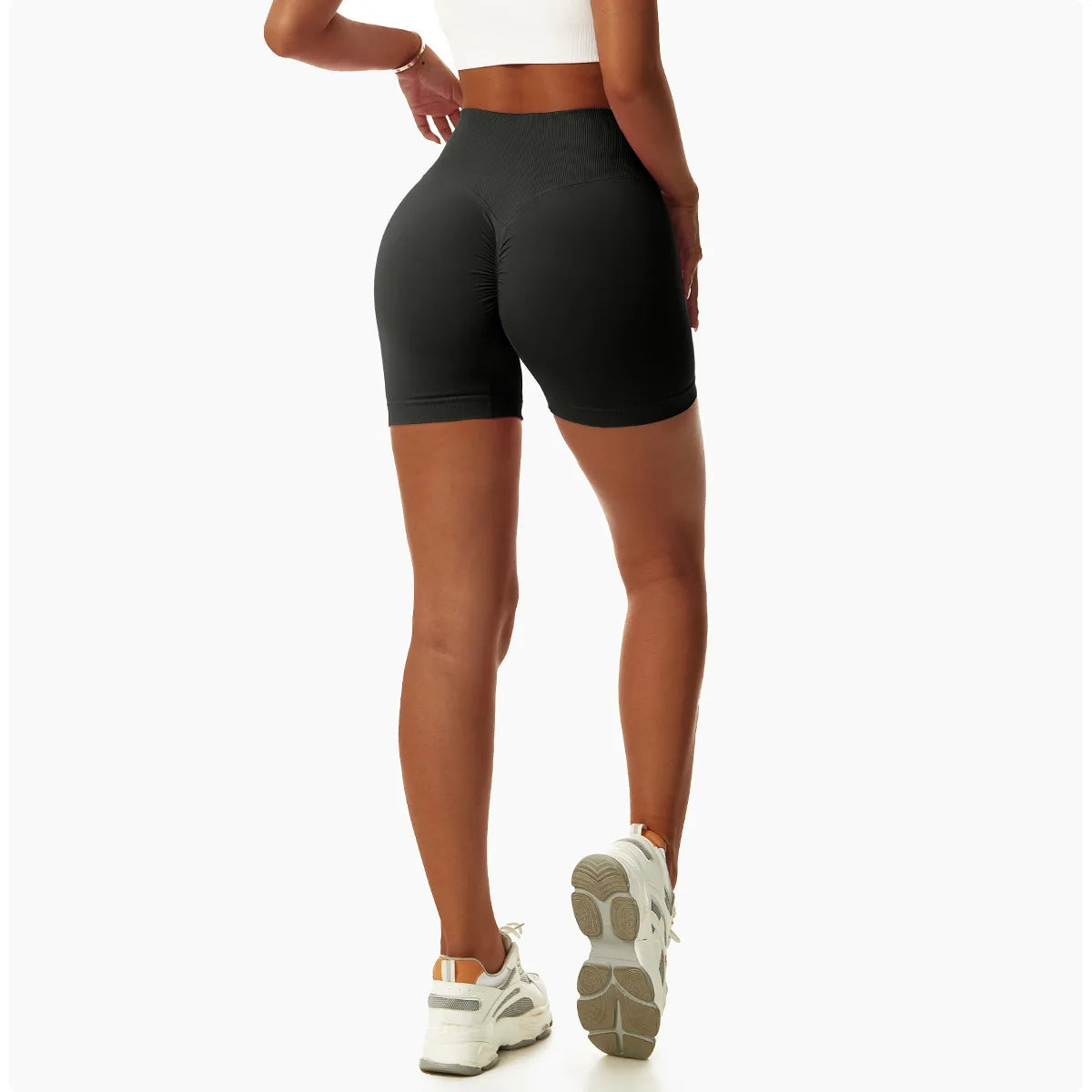 Summer Seamless Yoga Shorts High Waist Elasticity Sports Leggings Women Breathable Cycling Shorts Buttock Lift Gym Shorts Women