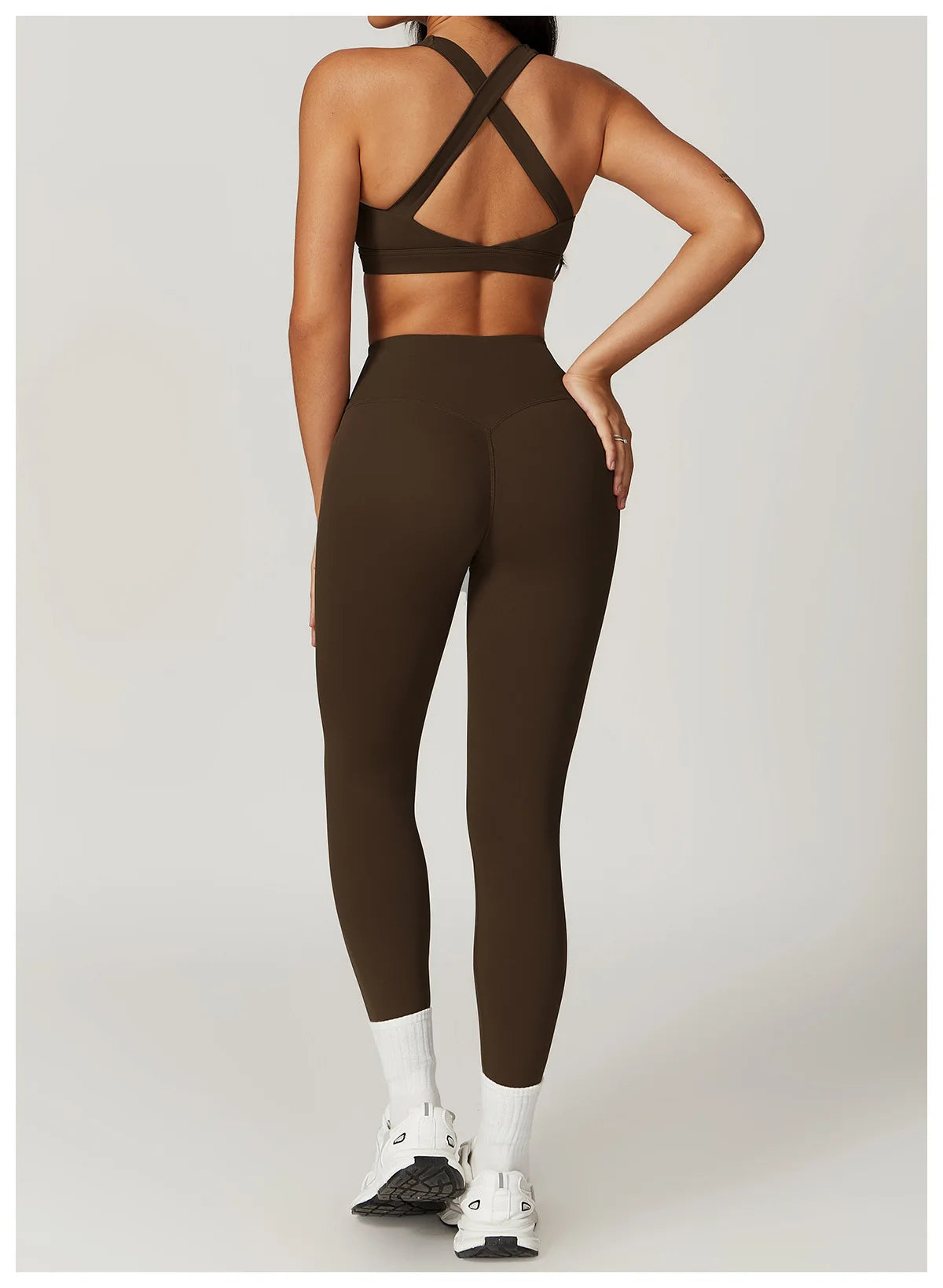 2PCS Women's Tracksuit Athletic Wear Yoga Set Workout Shorts Sportswear Gym Clothing High Waist Leggings Fitness Bra Sports Suit