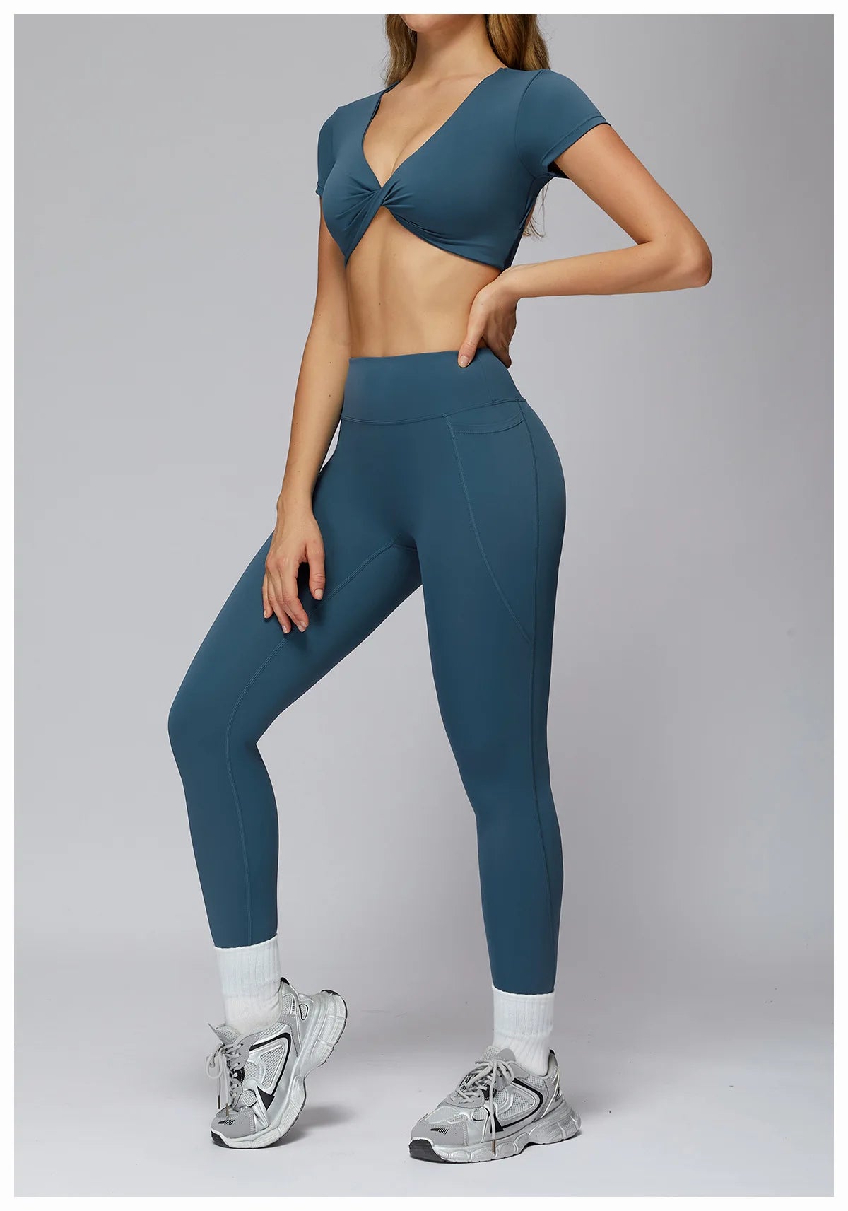 Sports Bra Women's Set 2PCS Professional Fitness Tank Top Bra Shockproof Running Leggings Yoga Suit Beautiful Back Bra Clothing