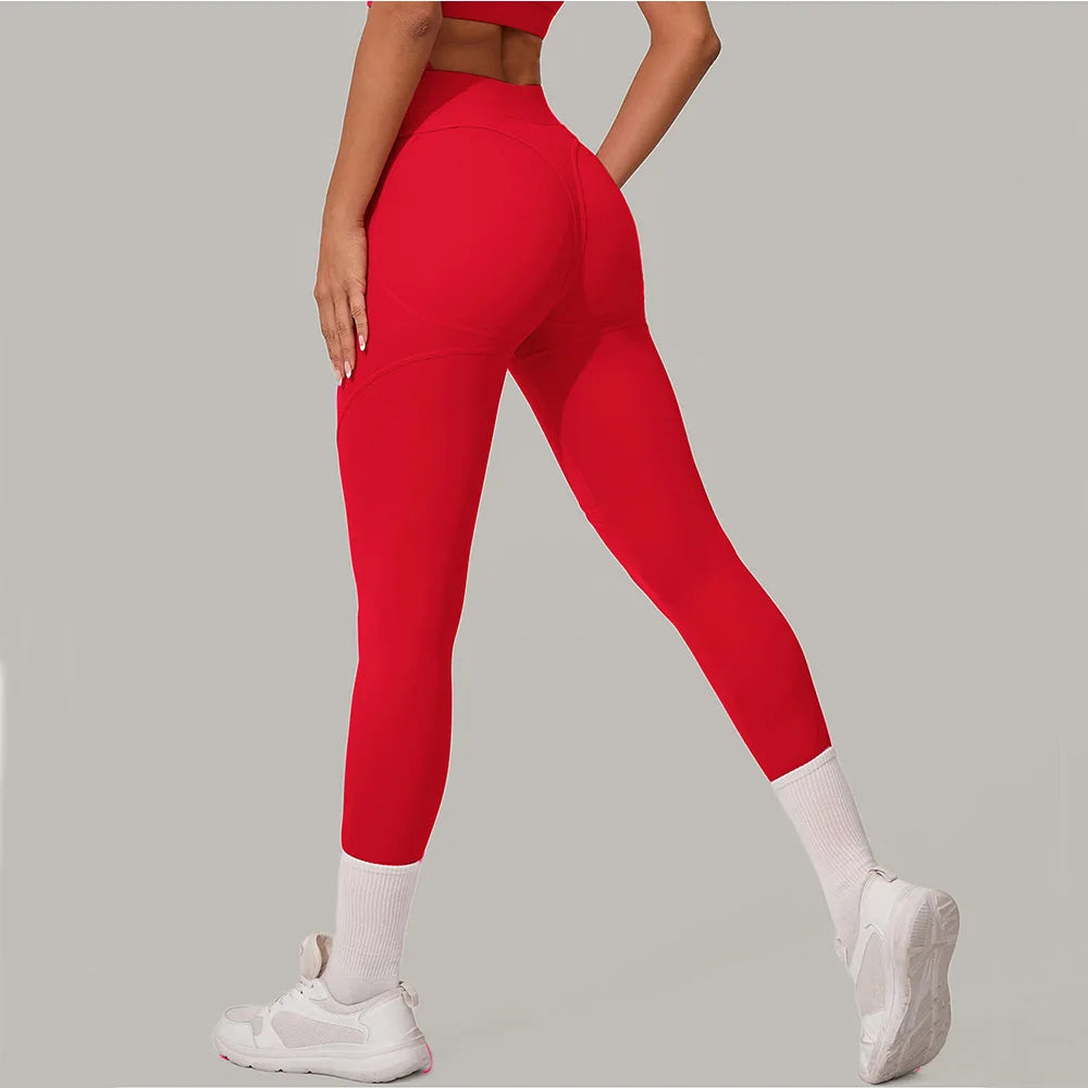 High Waist Yoga Pants Women Yoga Leggings Fitness Leggings Running Cycling Pants Breathable Sports Leggings Workout Gym Clothing