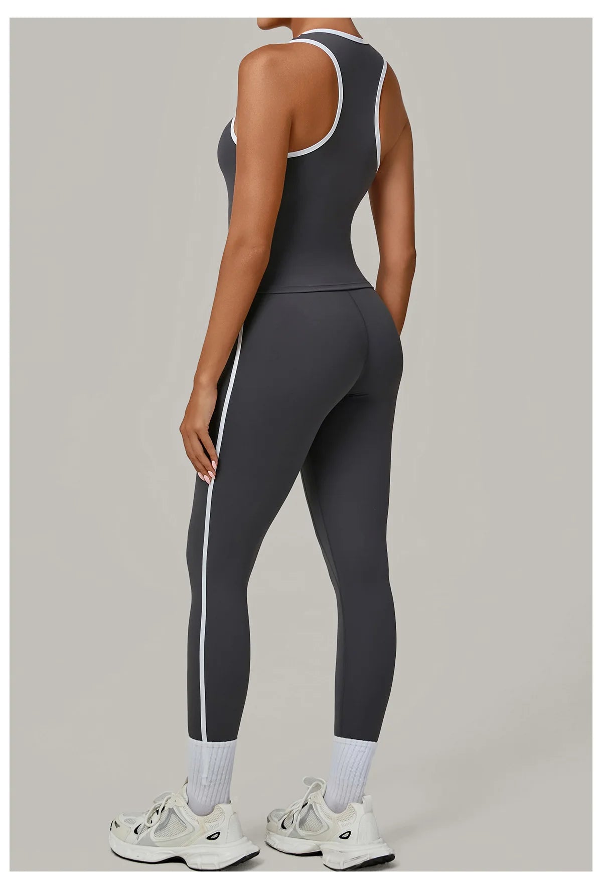 Sportswear 2PCS Women's Tracksuit Yoga Clothes Fitness Set Breathable Activewear Sexy Sports Bra Top High-Waisted Leggings Set