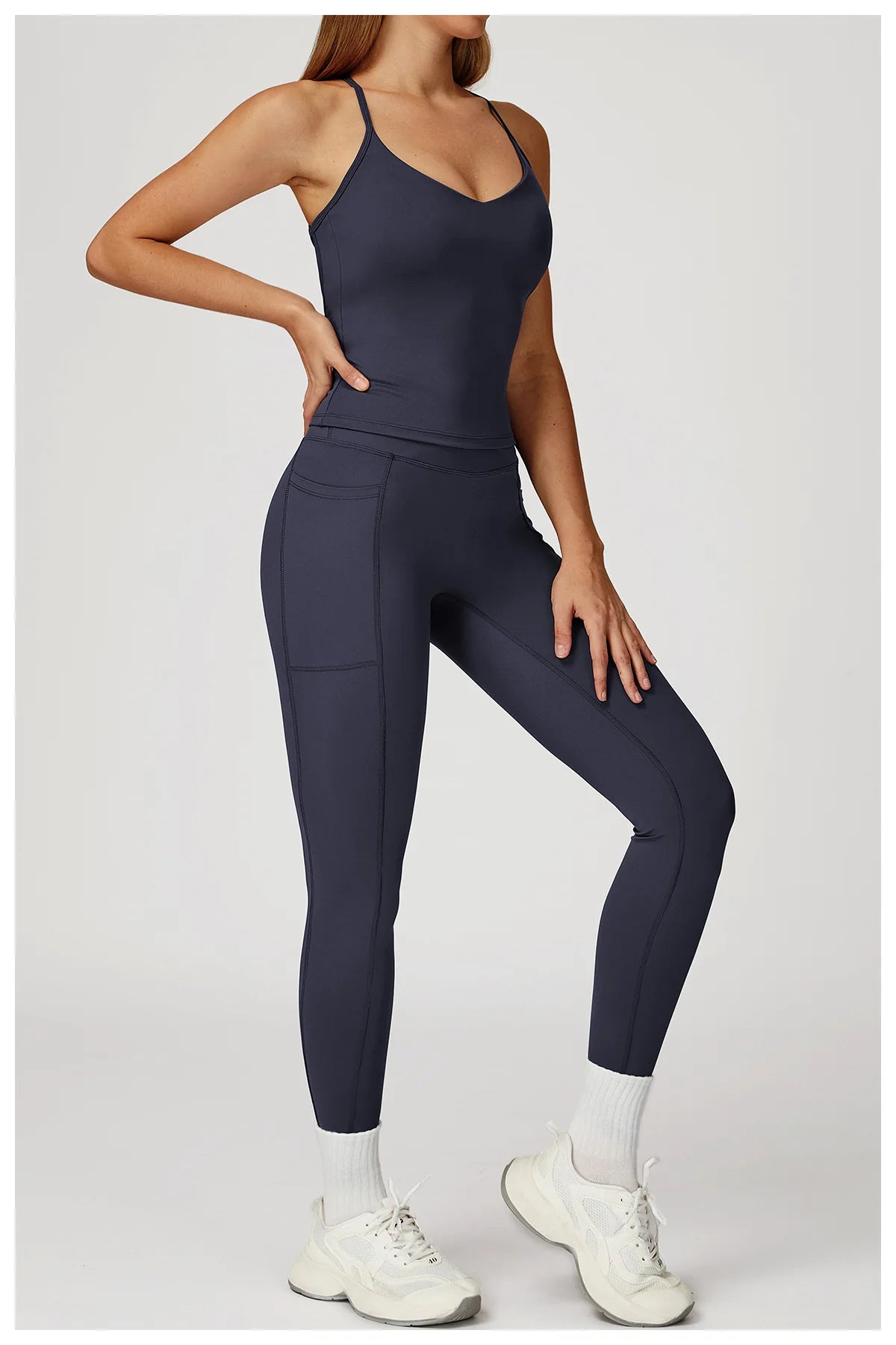 Yoga Pants Cross Waist Head Gym Leggings Women Sexy High Waist Booty Lifting Leggings Pants Women Sports Clothing Fitness Wear