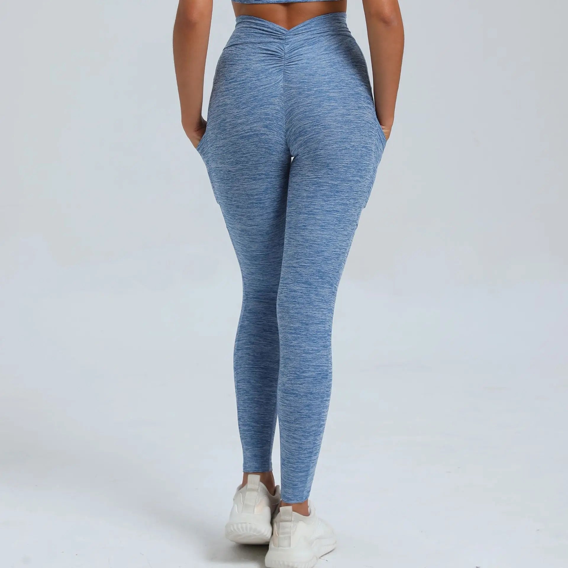 Women Sport Fitness Leggings High Waist Elastic Yoga Pants Training Running Scrunch Butt Gym Leggings Breathable Leggings Female