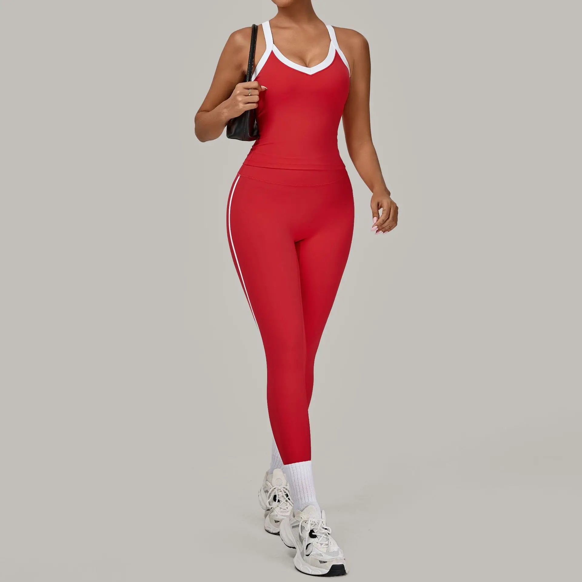 2 Pieces Yoga Set Women's Tracksuit Workout Clothes Sportswear Gym Clothing High Waist Leggings Fitness Bra Push Up Sports Suits