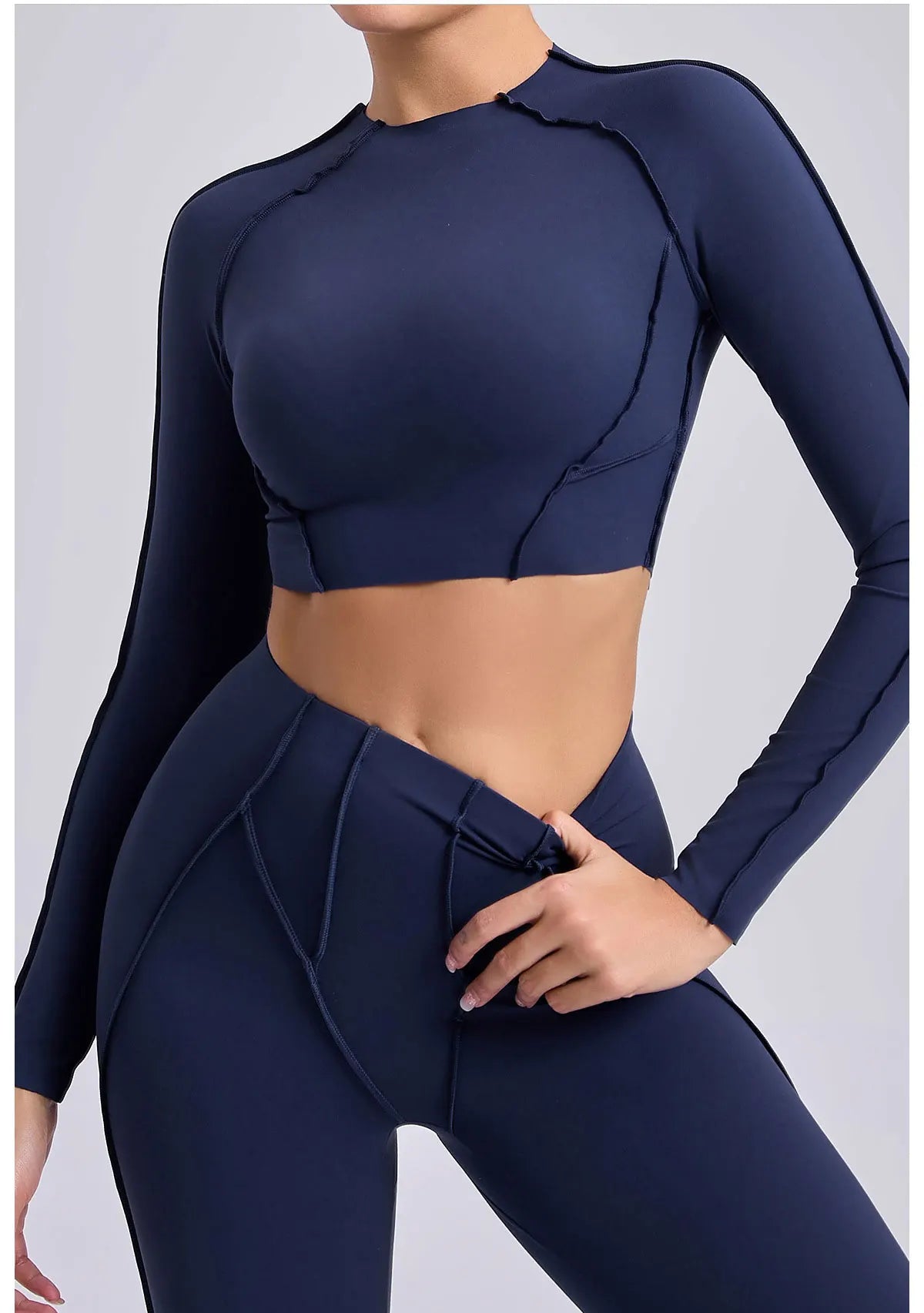Long Sleeve Workout Top Gym T-shirt Pilates Clothes Women Active Wear Sports Shirt Elastic Fitness Yoga Clothing Running Shirts
