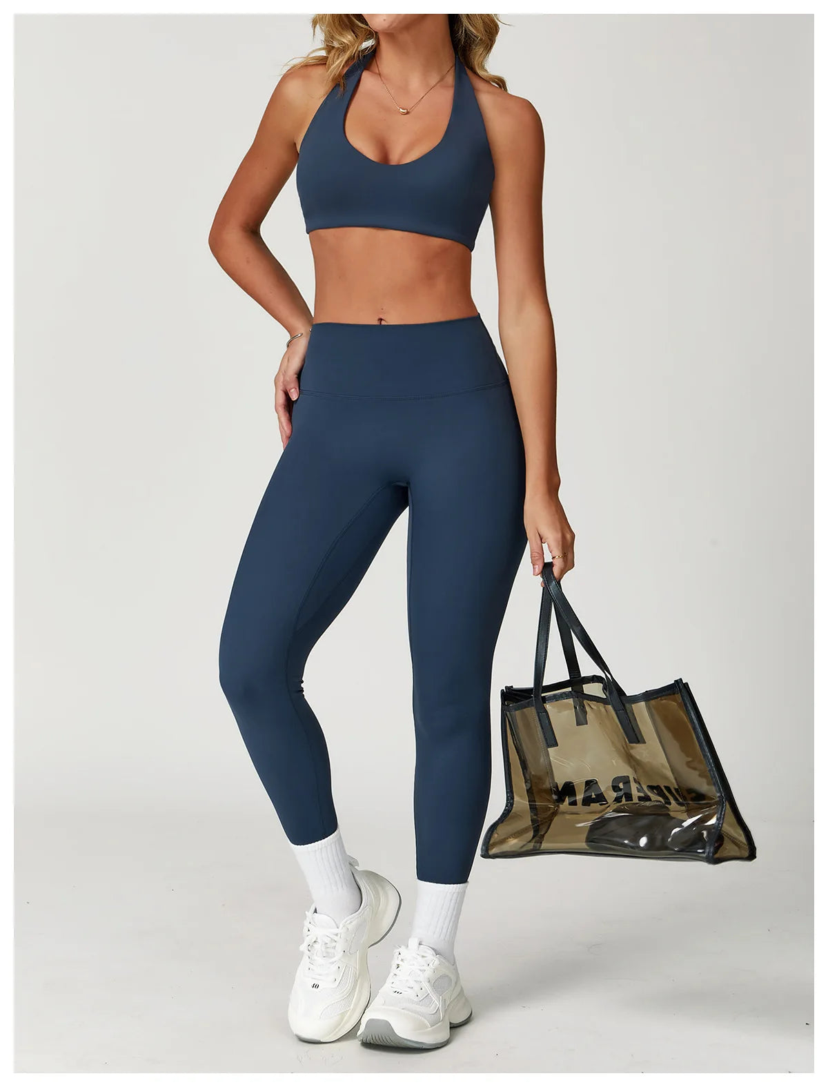 Women's Tracksuit 2PCS Fitness Suit Yoga Set Sportswear Workout Sports Bra High Waist Leggings Gym Clothing Seamless Sports Suit