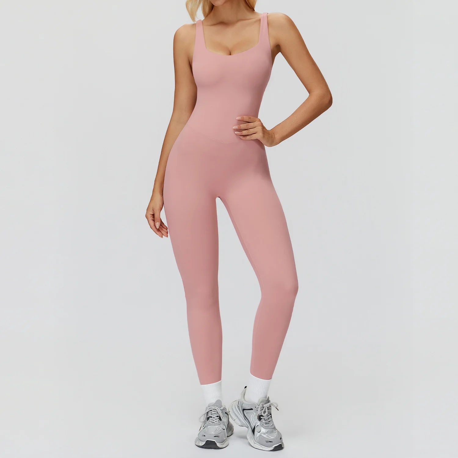 Women's Tracksuit Yoga Set Jumpsuits One Piece Fitness Rompers Sleeveless Sportswear Gym Set Push Up Bodysuits Workout Clothes