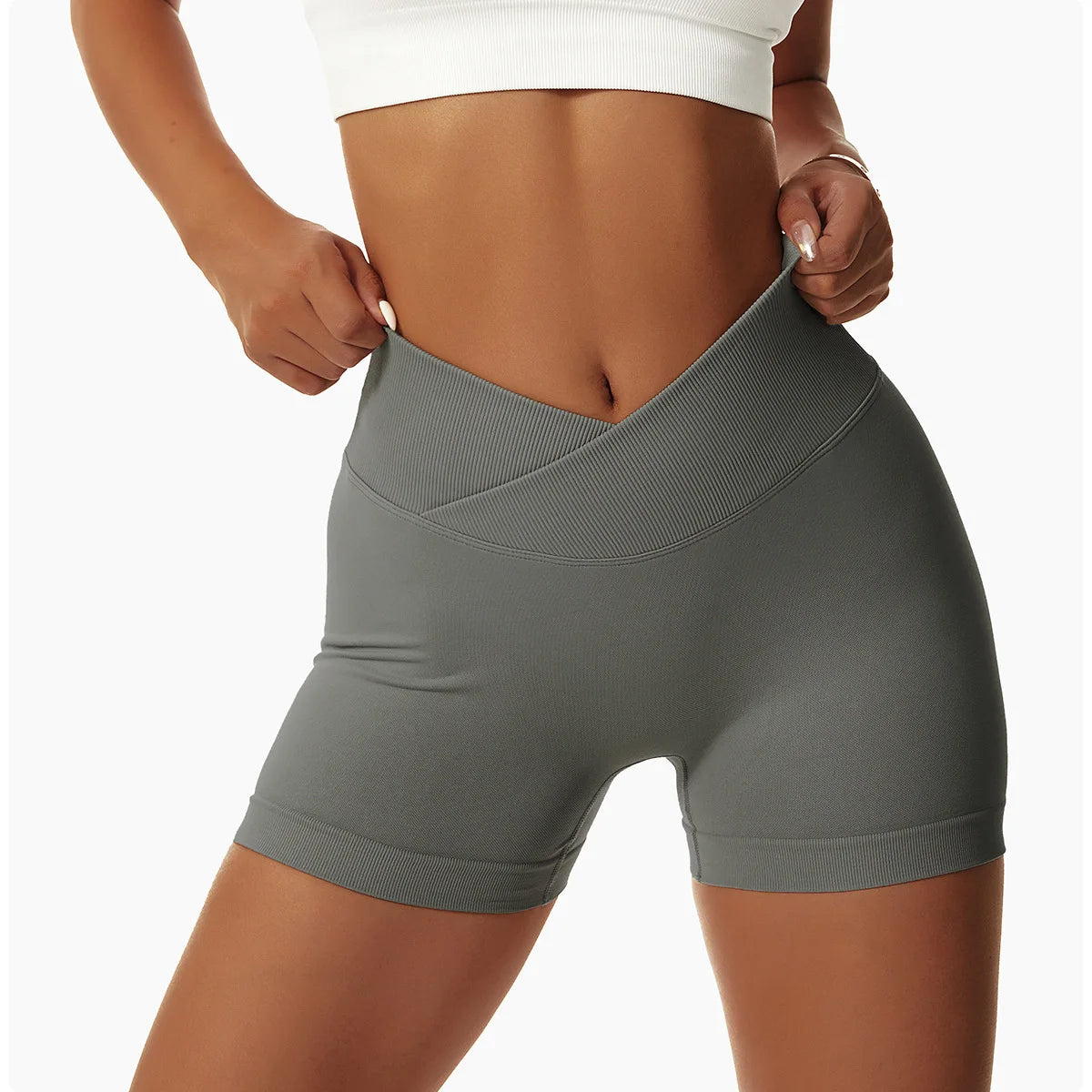 Summer Seamless Yoga Shorts High Waist Elasticity Sports Leggings Women Breathable Cycling Shorts Buttock Lift Gym Shorts Women