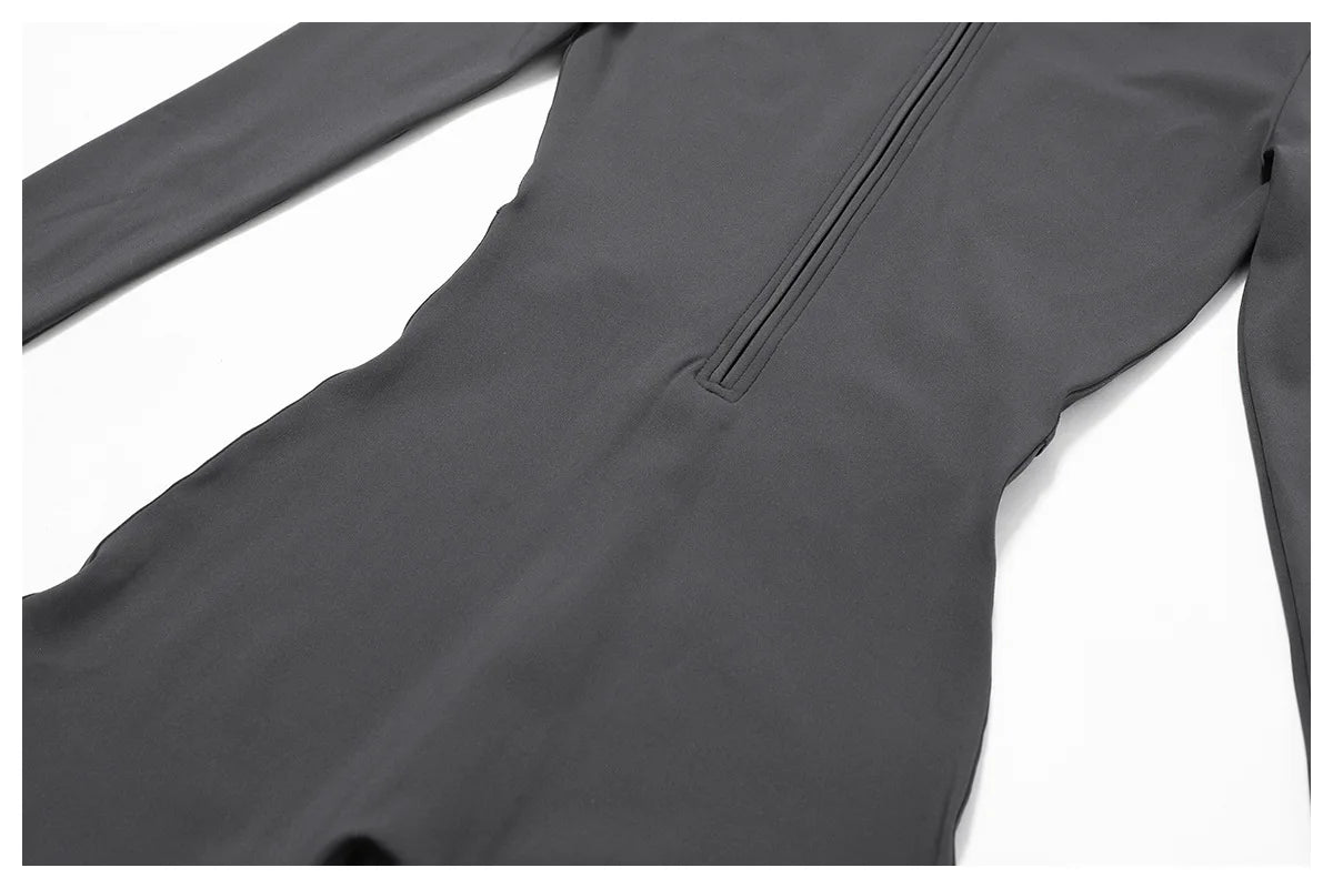 Winter Zipper Workout Jumpsuit Sports Overalls Women Gym Clothing Running Fitness Suit Gym Tracksuit Push Up Sportswear Yoga Set