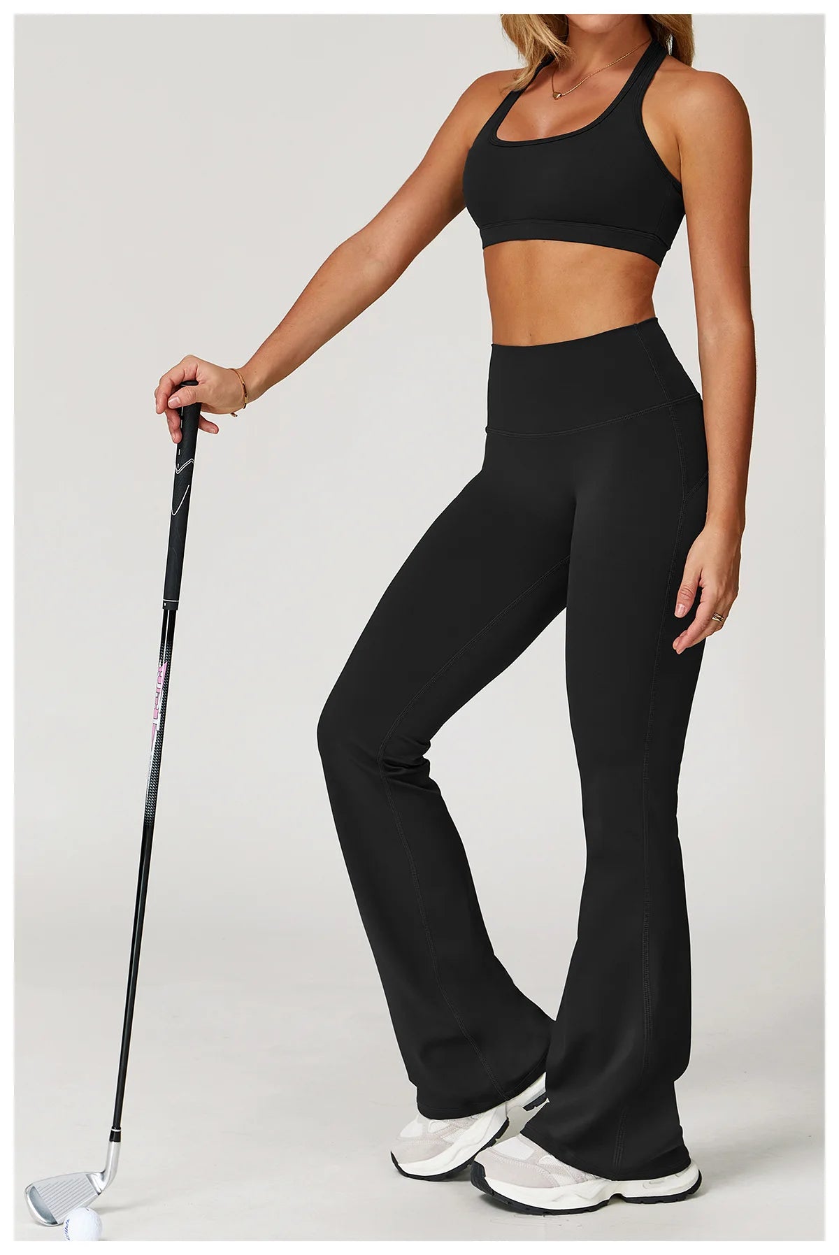 Impact Leggings Women Yoga Bell Bottoms Sports Yoga Pants Gym Clothes Fitness Workout Wear Tights Wide Leg Pants Flared Leggings