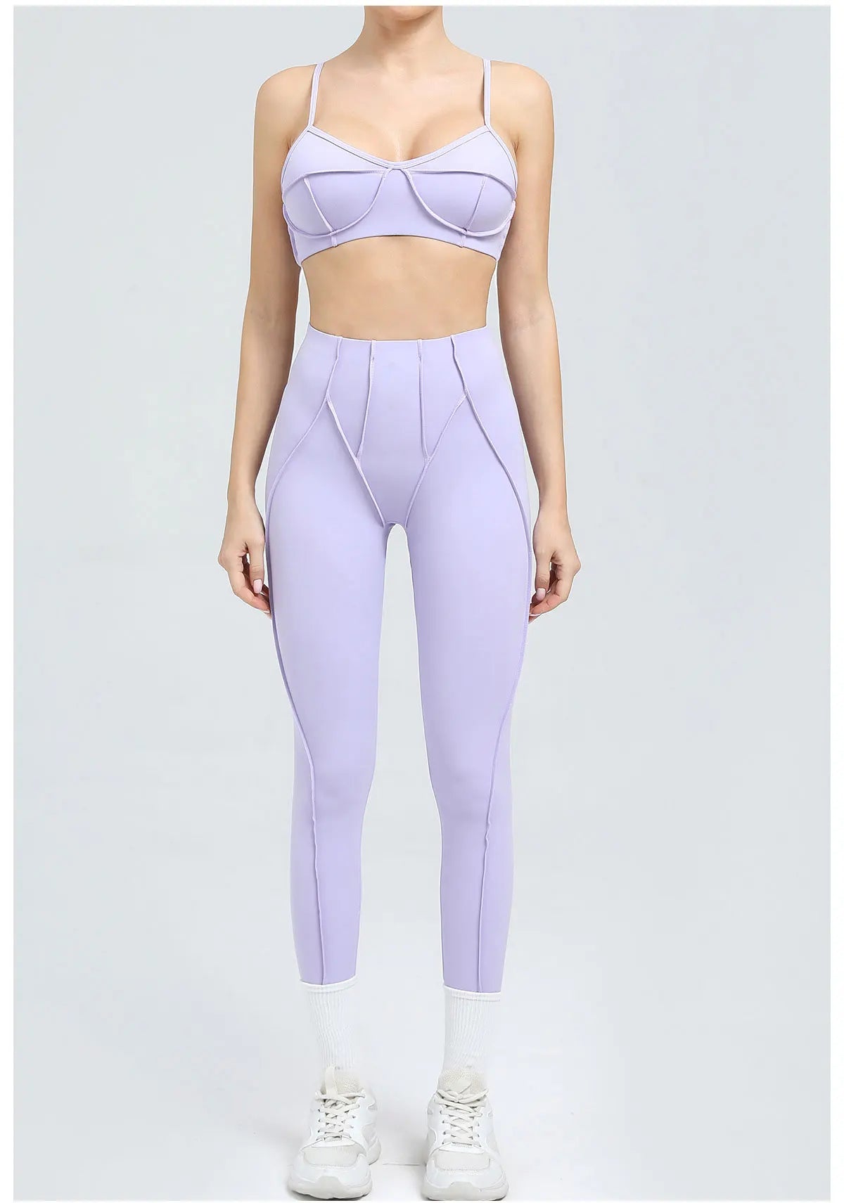 Women's Tracksuit 2 Pieces Seamless Yoga Set Workout Push Up Sportswear Gym Clothing High Waist Leggings Fitness Sports Suits