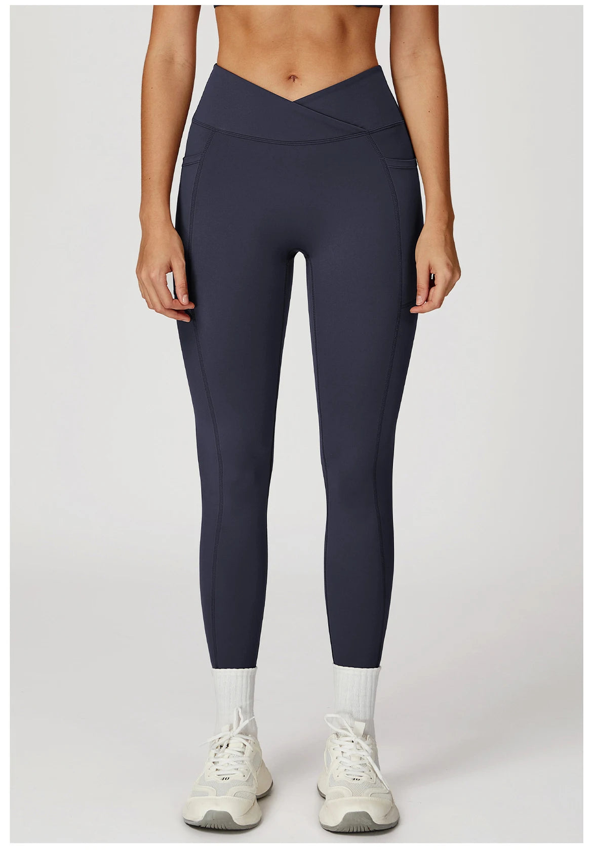 Yoga Pants Cross Waist Head Gym Leggings Women Sexy High Waist Booty Lifting Leggings Pants Women Sports Clothing Fitness Wear