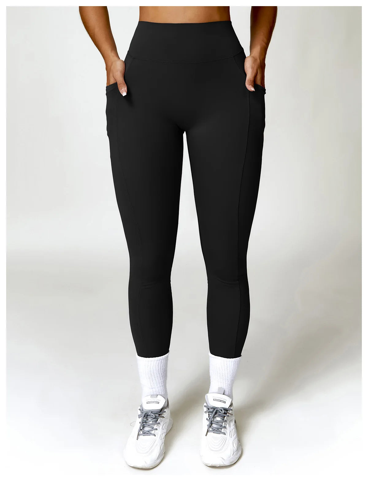 V-shaped Back Leggings Fitness Women Sport Leggings High Waist Elastic Solid Yoga Pants Gym Jogging Push Up Slim Pants Female