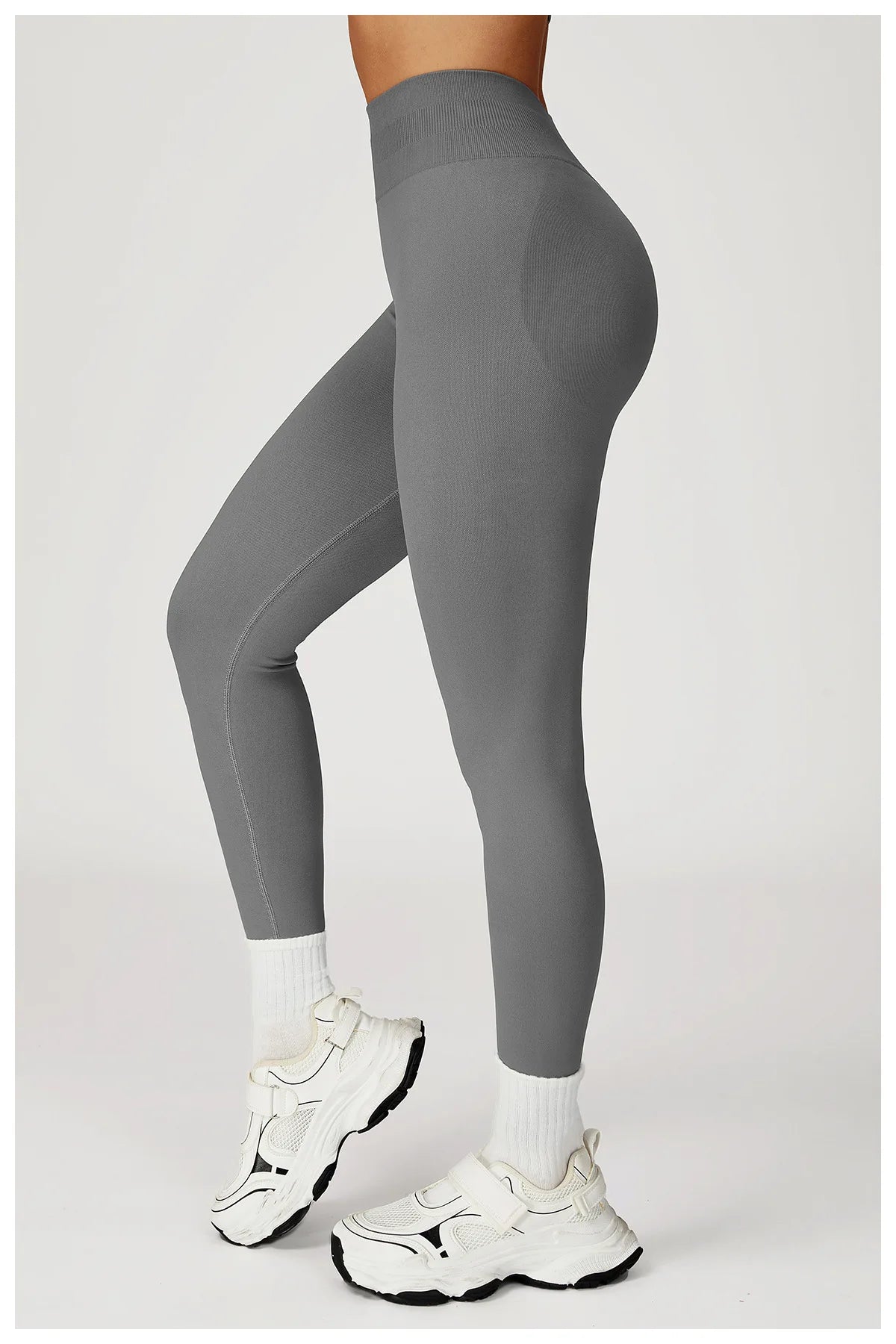 Seamless High Waist Solid Leggings Women Slim Tights Fitness Yoga Elastic Leggings Push Up Butt Knit Fashion Gym Workout Pants