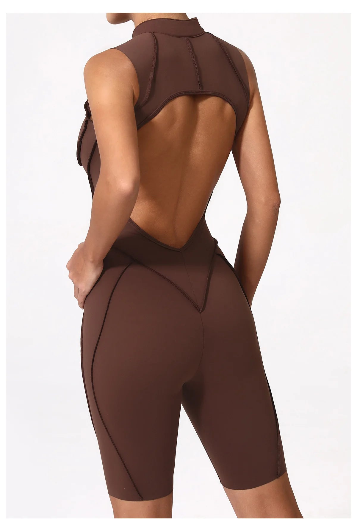 Zipper Jumpsuit Women's Fitness Suit Short Sets Sports Overalls for Woman Tracksuit Yoga Clothing Gym Workout Clothes Sportswear
