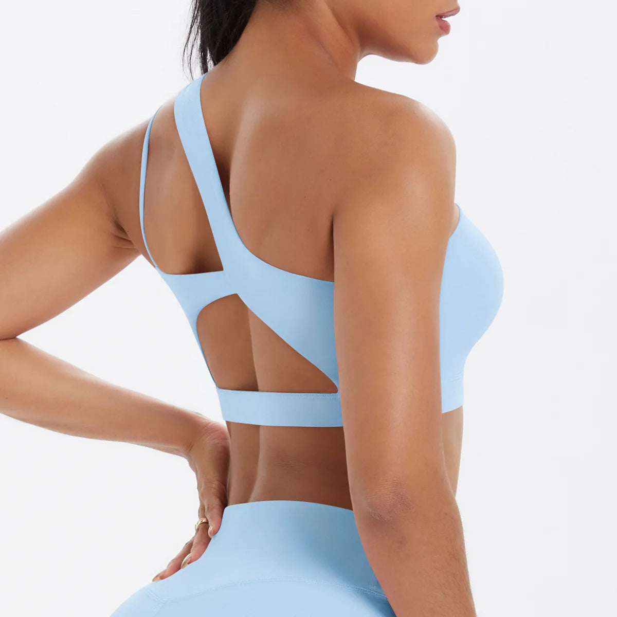 Sports Bra Women Push Up Fitness Bras One Shoulder Underwear Shockproof Yoga Bra Workout Bra Yoga Running Bra Sexy Vest