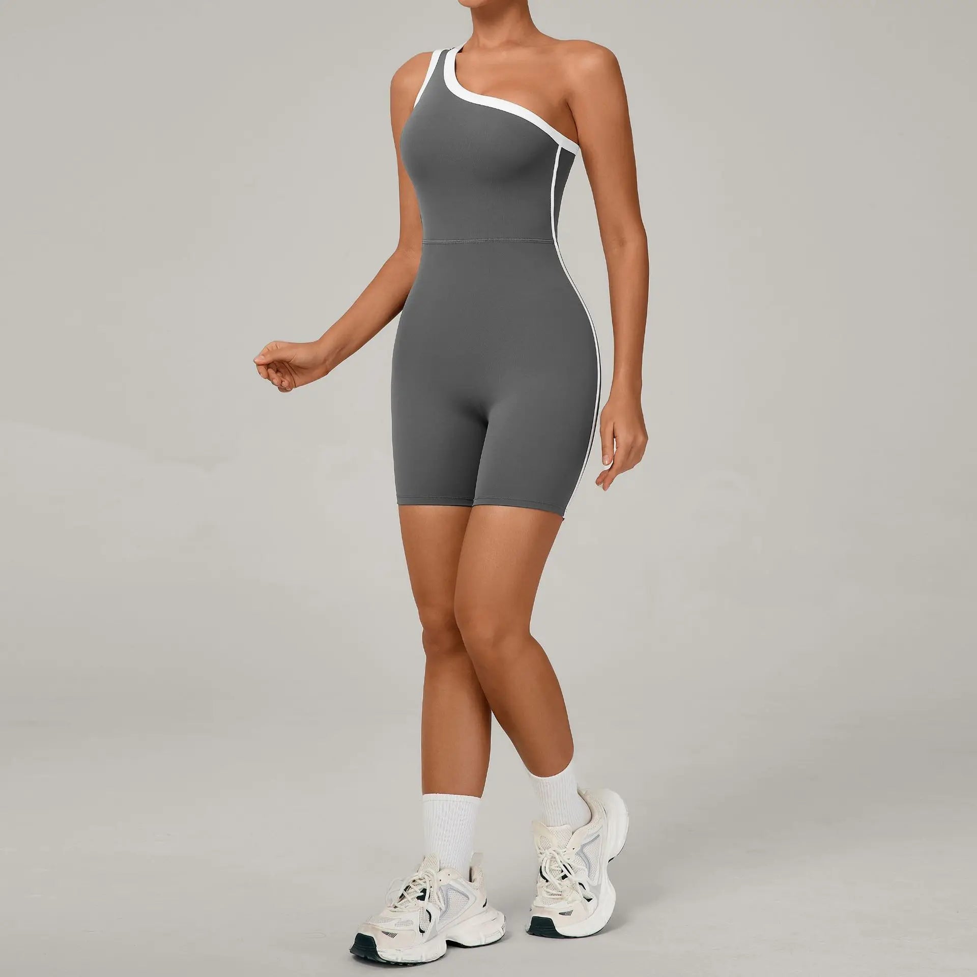 Gym Bodysuit Short Jumpsuit Playsuit Women Tracksuit One Piece Sport Overalls Yoga Romper Fitness Workout Clothes Sportswear