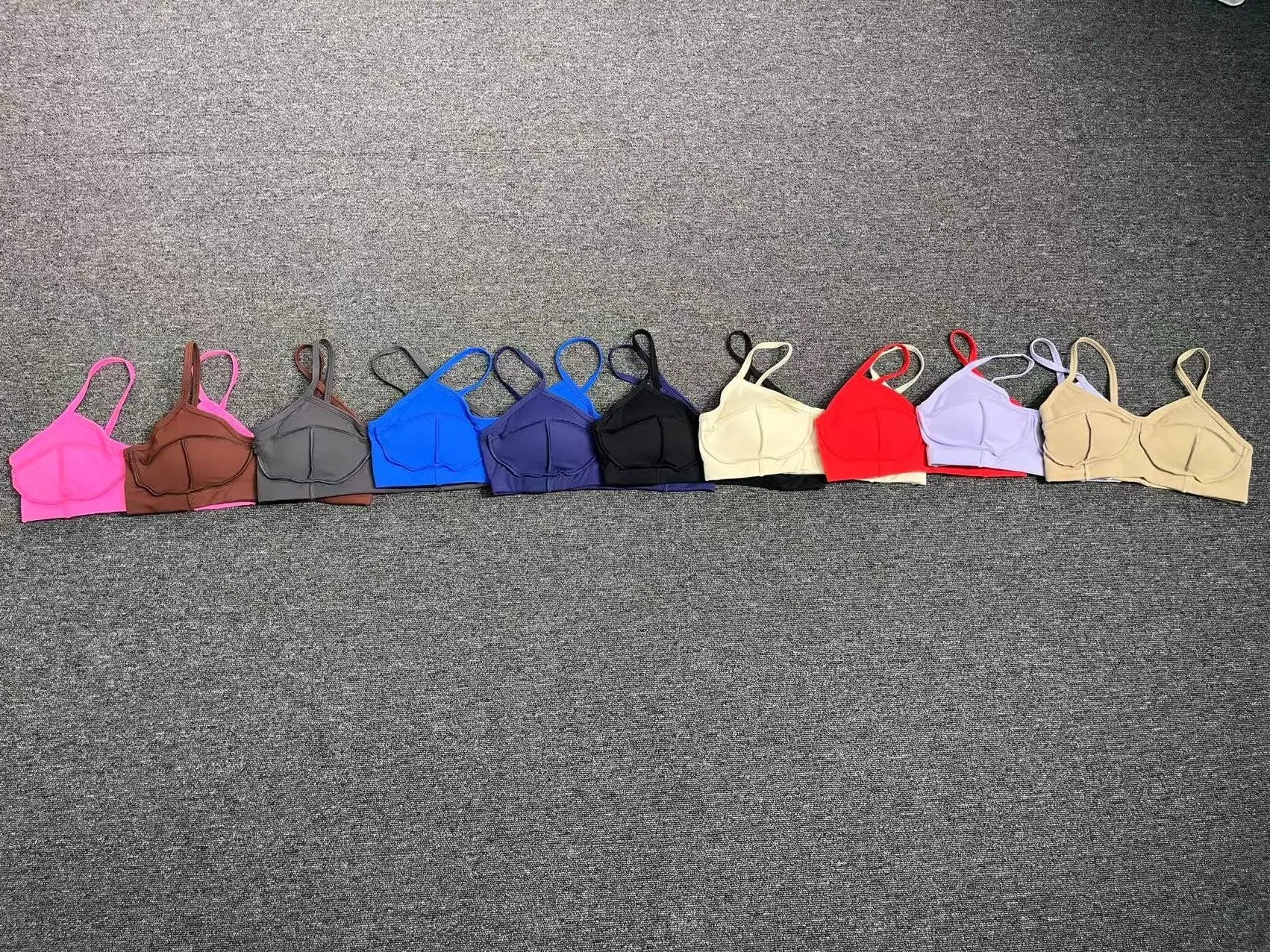 Sports Bra Anti-Sweat Fitness Top Women Yoga Bra Shockproof Crop Top Push Up High Strength Sport Bra Breathable Gym Workout Top