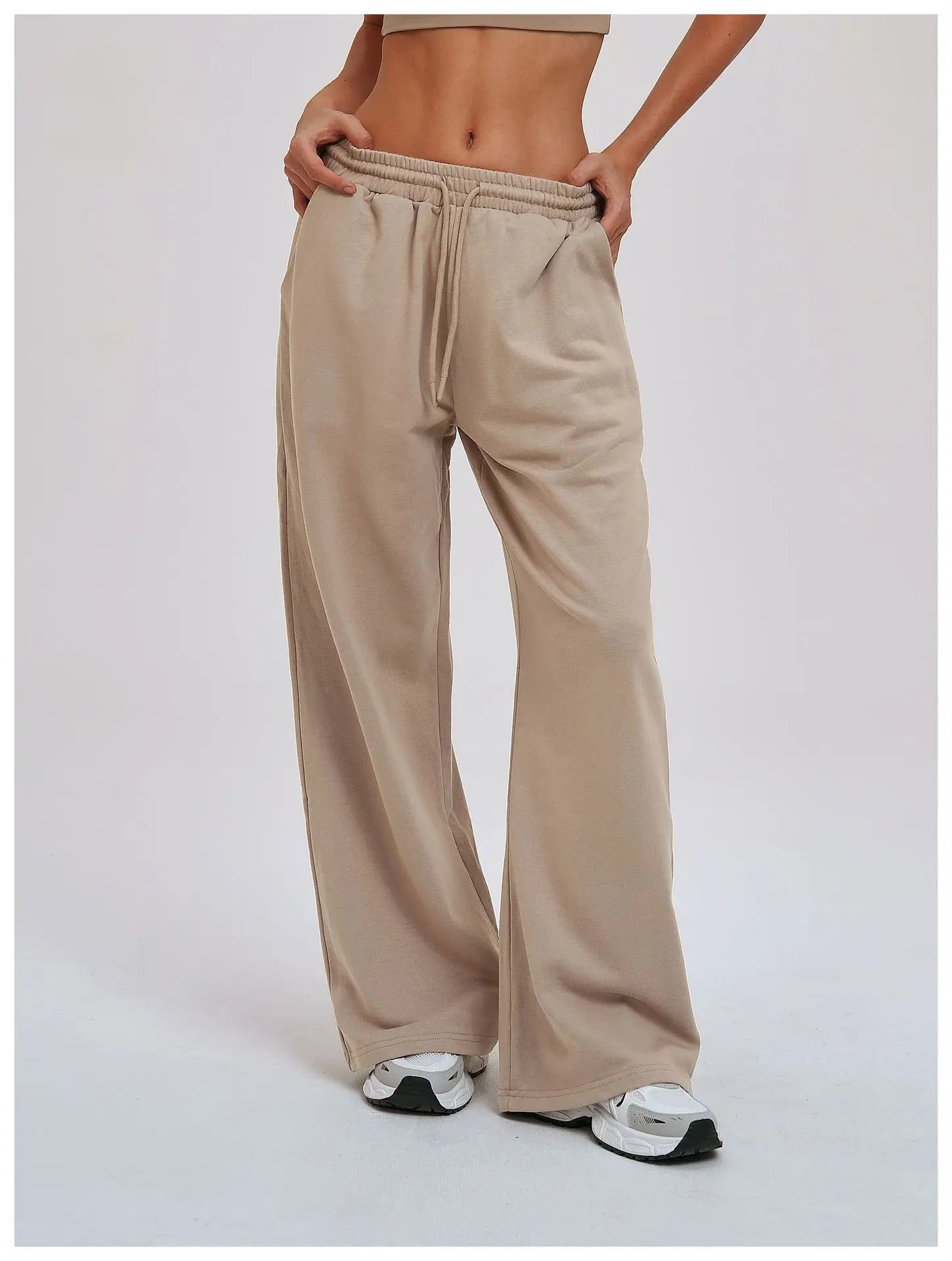 Yoga Pants Women's Gym Workout Pants Loose Wide Leg Casual Straight Leg Pants Outdoor Cycling And Running Sports Pants