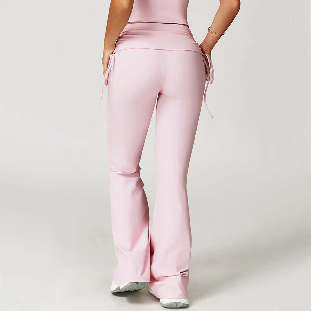 Yoga Bell-bottoms Gym Leggings Women Wide Leg Pants High Waist Booty Lifting Leggings Pants Women Sports Clothing Fitness Wear