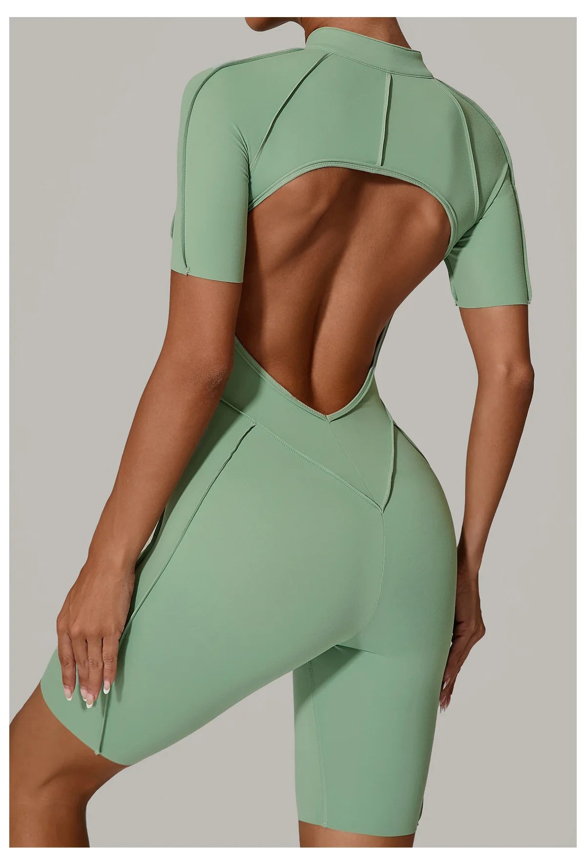 Gym Romper Women's Sports Jumpsuit Yoga Set Fitness Combination Lift Buttocks Bare Back High Elasticity Gym Sexy Sports Jumpsuit