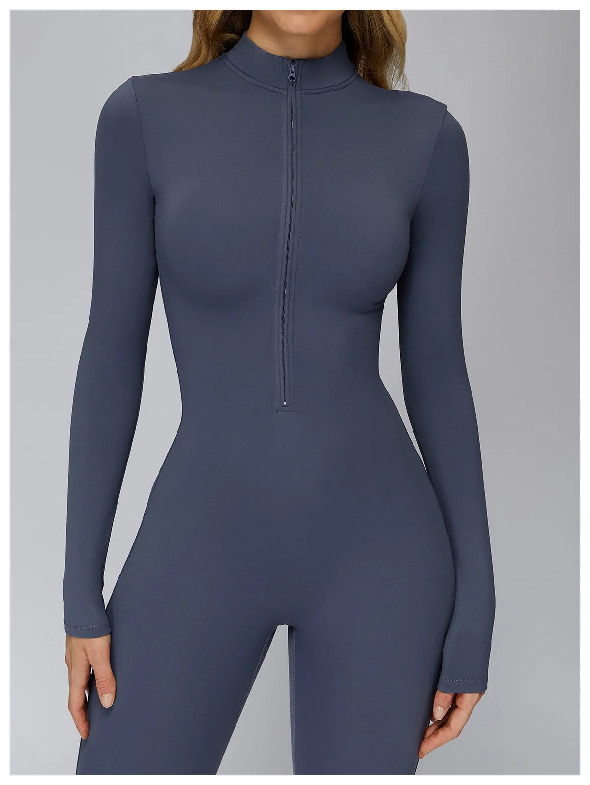 Winter Fleece Jumpsuit Women Tracksuit Yoga Set Zipper Rompers Long Sleeved Fitness Sports Bodysuit Gym Push Up Workout Clothes
