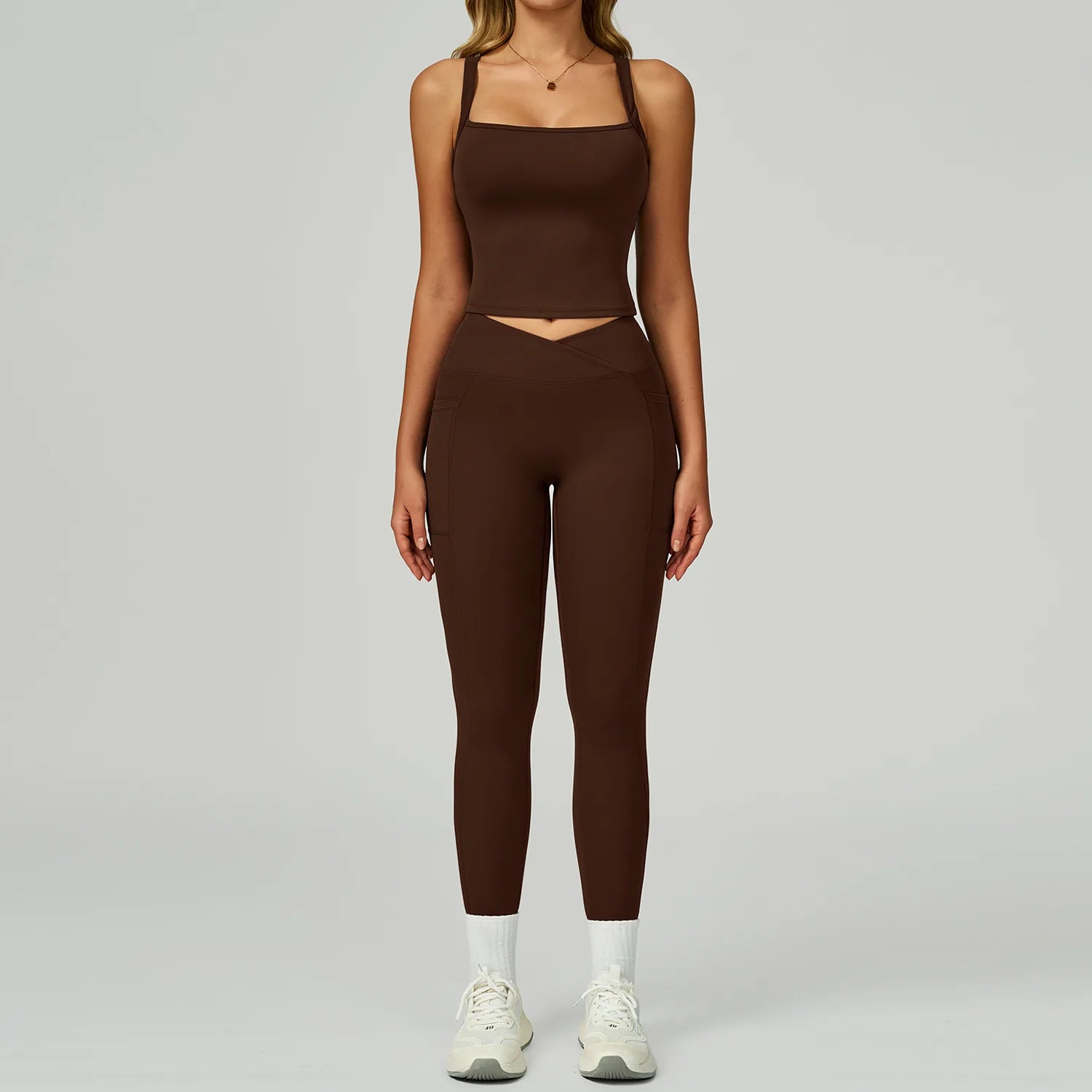 Yoga Suit 2PCS Women Tracksuit Sports Bra High Waist Leggings Shorts Outfit Gym Set Fitness Workout Clothes Push Up Sportswear