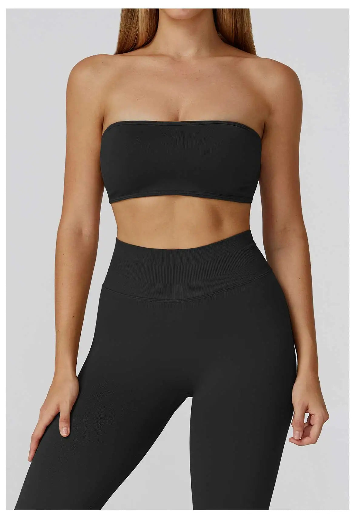 Seamless Women Strapless Yoga Vest Sexy Beautiful Back Sports Bra for Women's Underwear Gym Bra Push Up Quick Drying Fitness Top