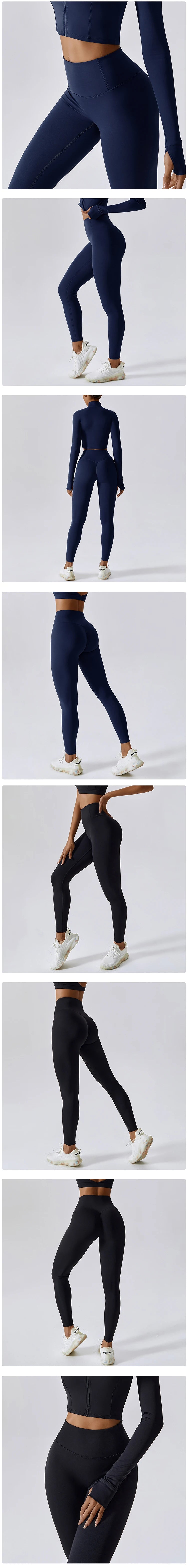 High Waist Yoga Leggings Women Push Up Tights Impact Sport Leggings Fitness Running Hip Lift Yoga Pants Workout Gym Leggings