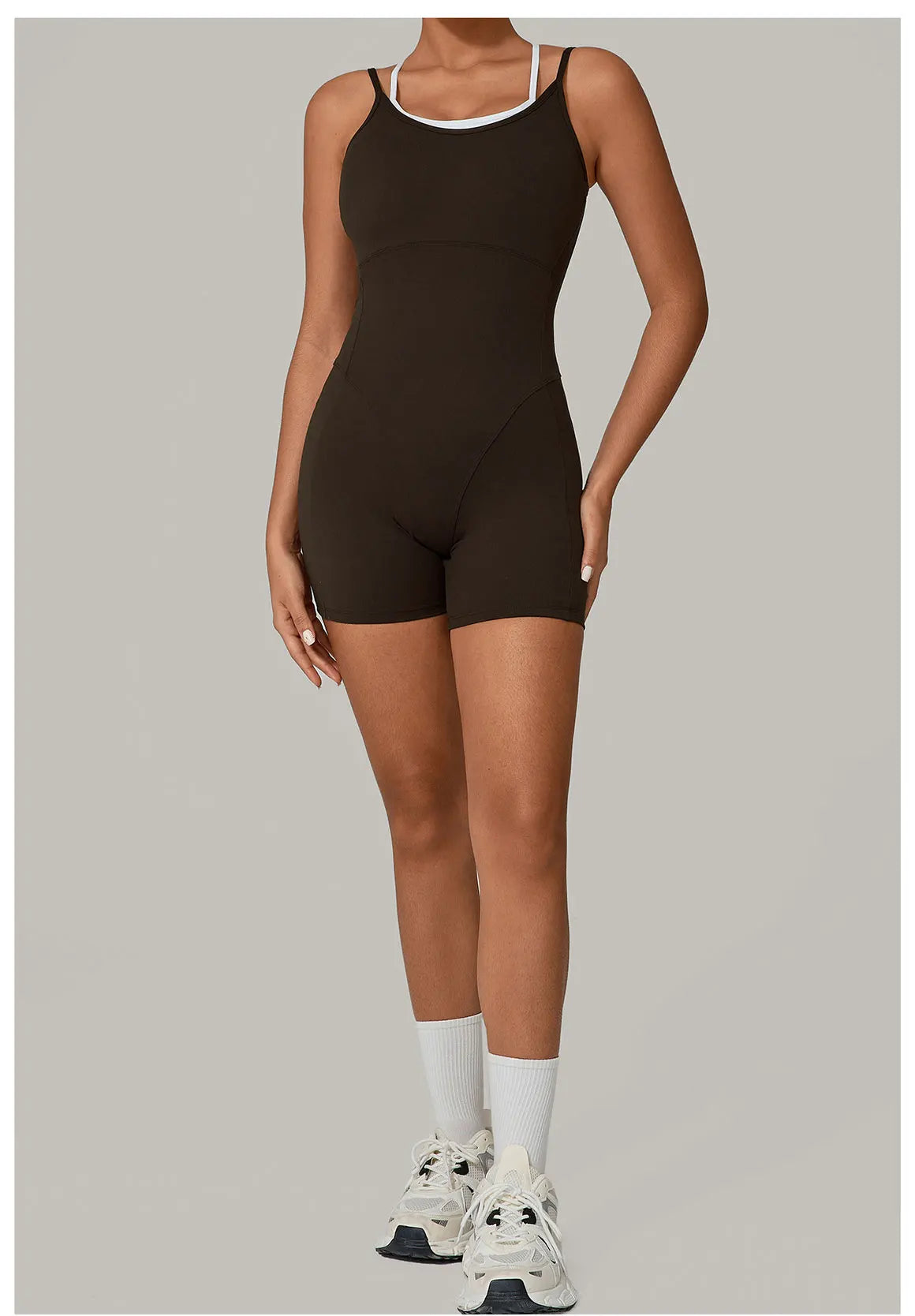 Short Sports Jumpsuit Sleeveless Gym Set Women Tracksuit Yoga Clothes Rompers Workout One-piece Suit Female Outdoor Bodysuits
