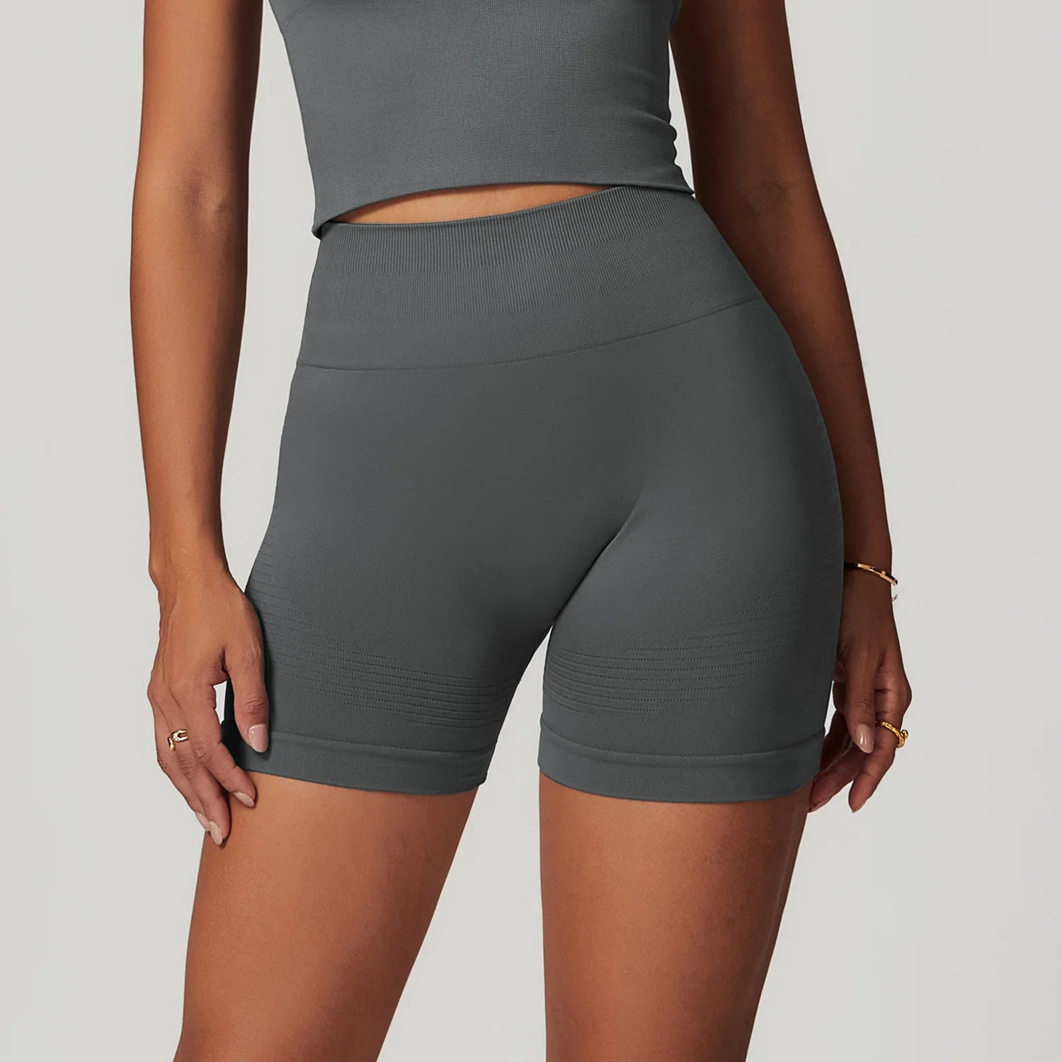 Seamless Women Yoga Shorts High Waist Workout Shorts Fitness Yoga Lift Butt Fitness Ladies Yoga Tights Gym Running Short Pants
