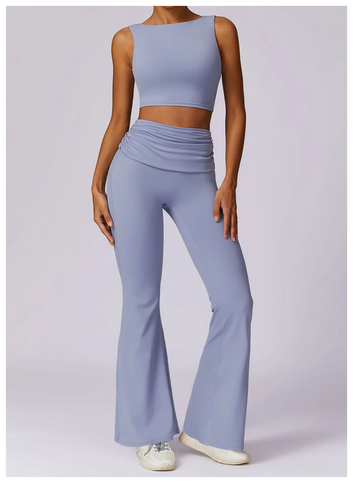 Workout Flare Leggings Yoga Pants Women High Waist Wide Leg Pant Women Gym Fitness Sports Black Flared Pant Latin Dance Trousers