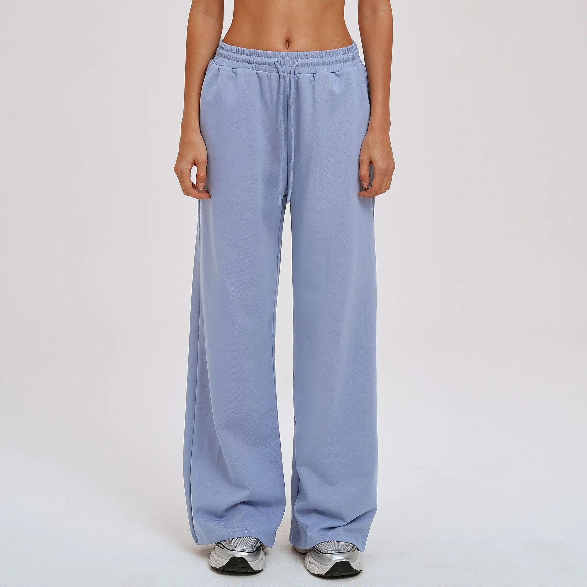 Yoga Pants Women's Gym Workout Pants Loose Wide Leg Casual Straight Leg Pants Outdoor Cycling And Running Sports Pants