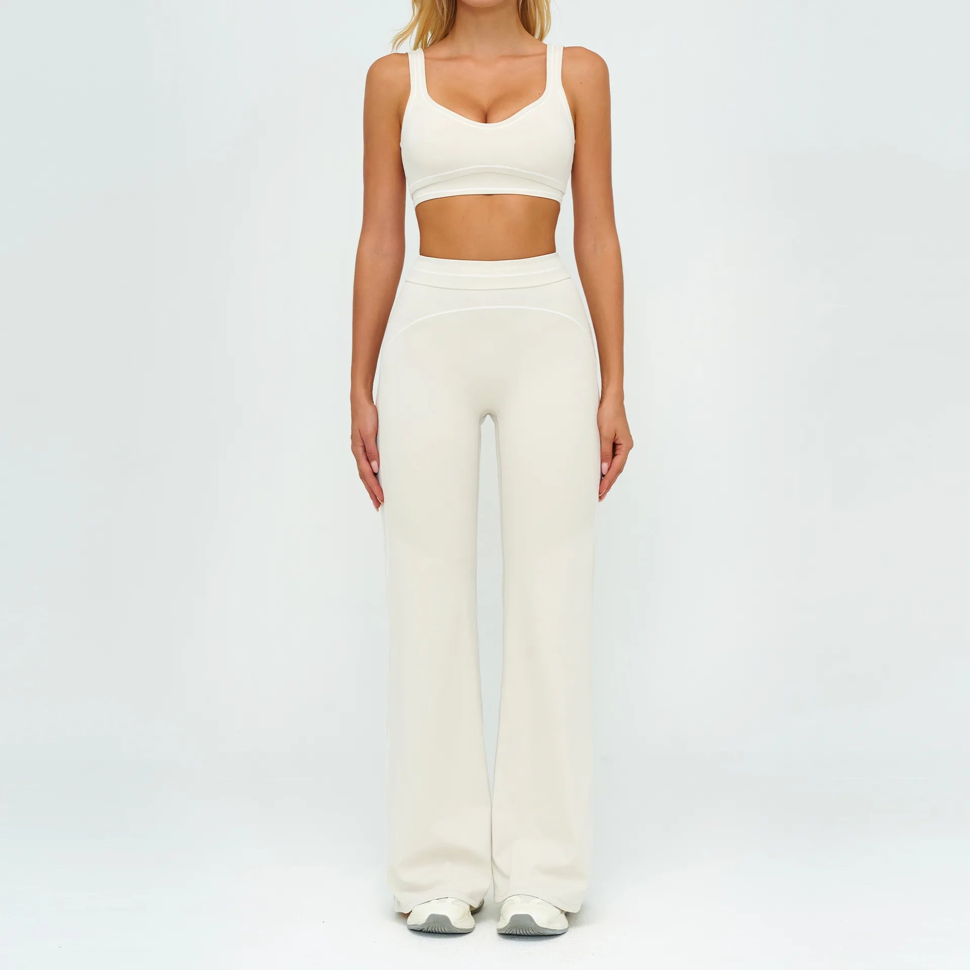 Women's Tracksuit Yoga Set 2PCS Sport Suit Gym Wear Workout Clothes Gym Outfits High Waist Legging Fitness Bra Set Sports Suits