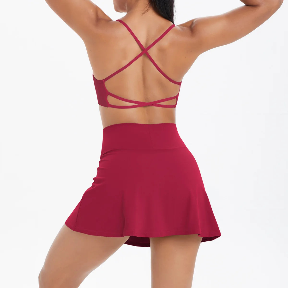 Yoga Outfits Women Tracksuit Sport Bras Shorts Workout Set Women Yoga Clothes Fitness Yoga Short Skirt Gym Set Yoga Sets