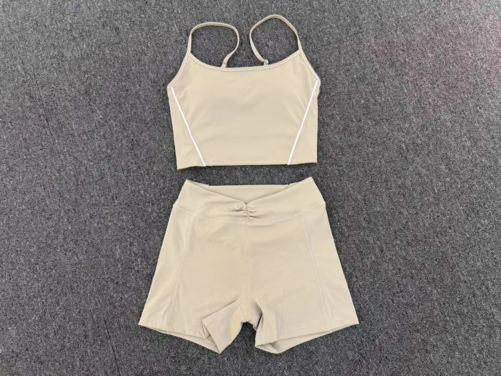 2 Pieces Yoga Sport Set Women Tracksuit Sports Bra Shorts Yoga Set Comfort Elastic Sportsuit Workout Outfit Fitness Gym Clothes